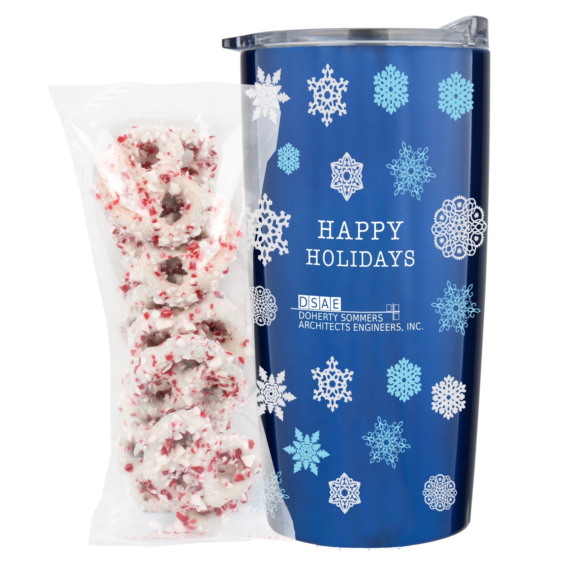 20 oz Vacuum Sealed Straight Wall Tumbler Gift Set
