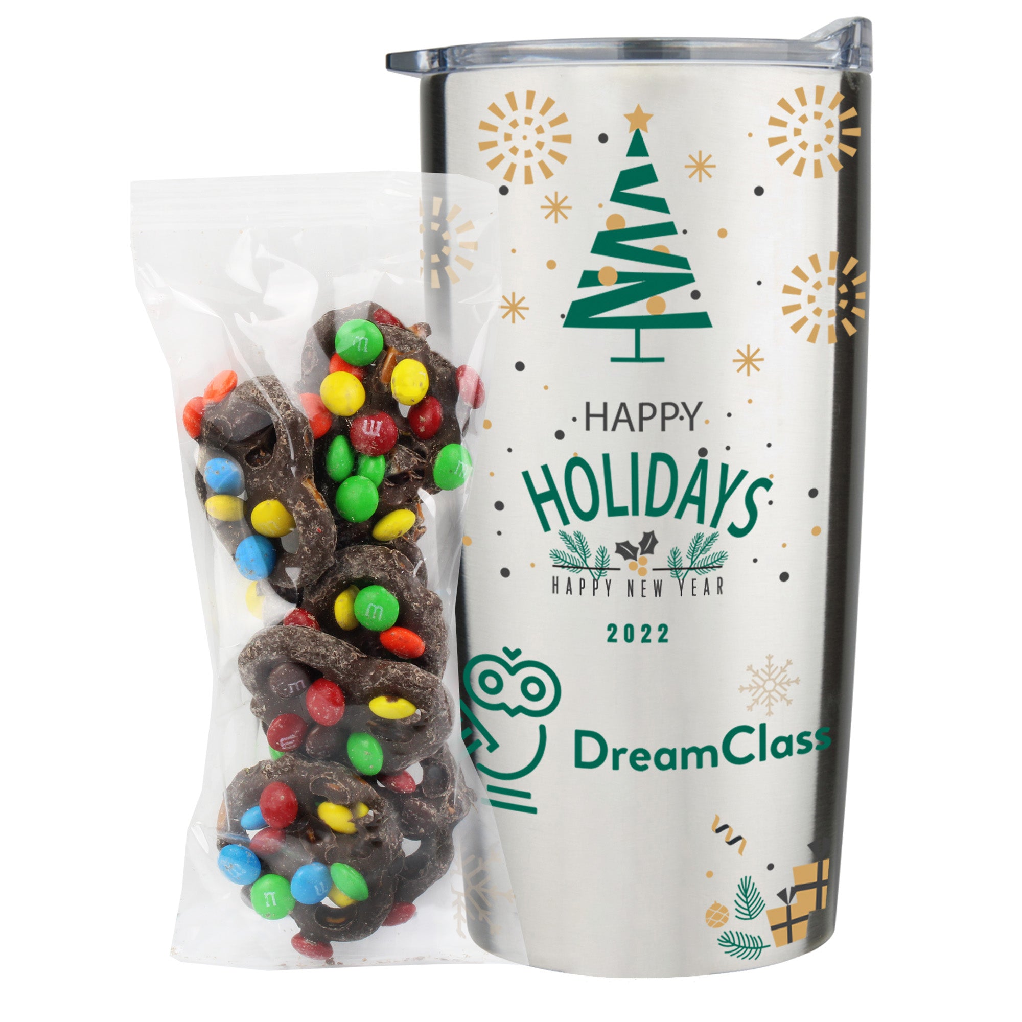20 oz Vacuum Sealed Straight Wall Tumbler Gift Set