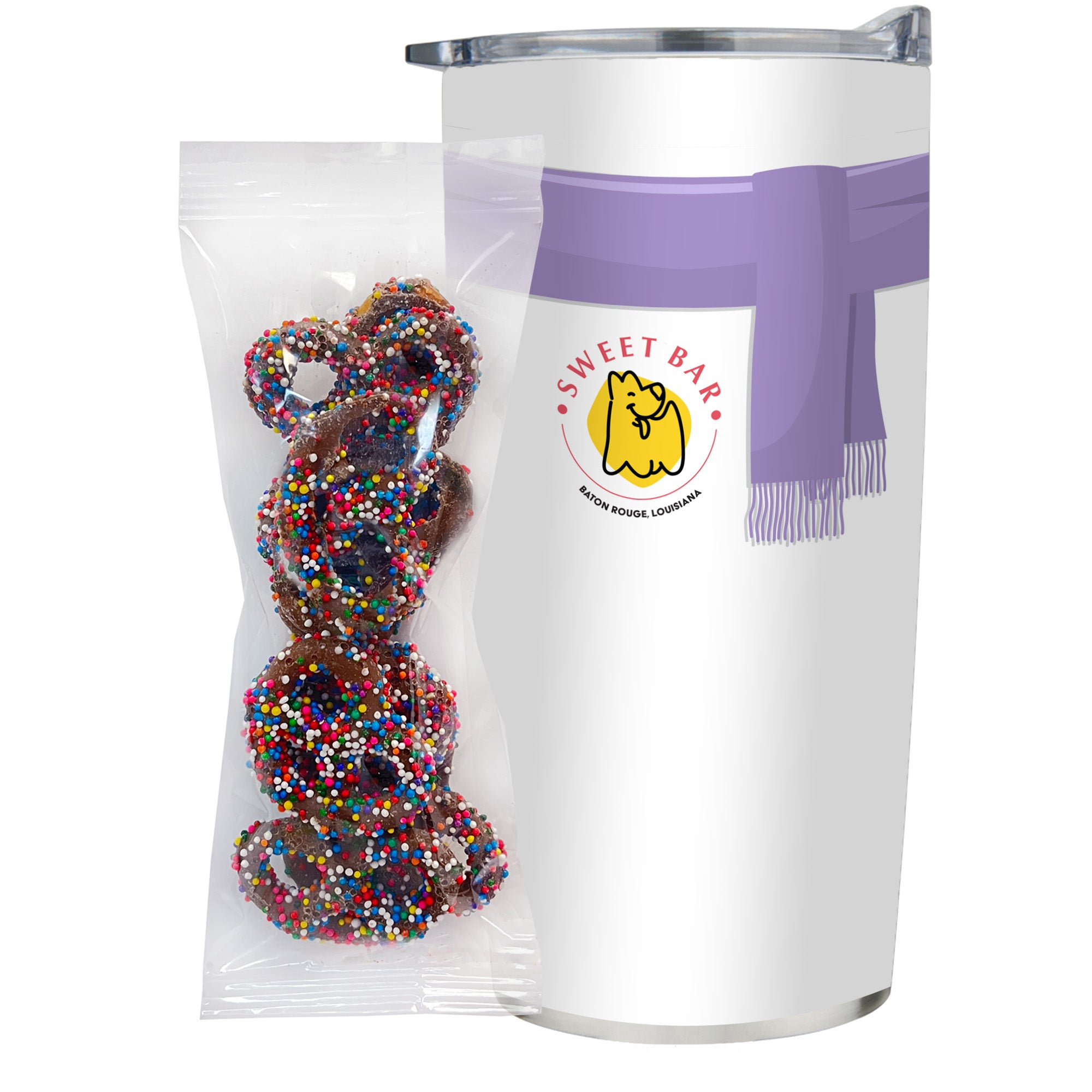 20 oz Vacuum Sealed Straight Wall Tumbler Gift Set