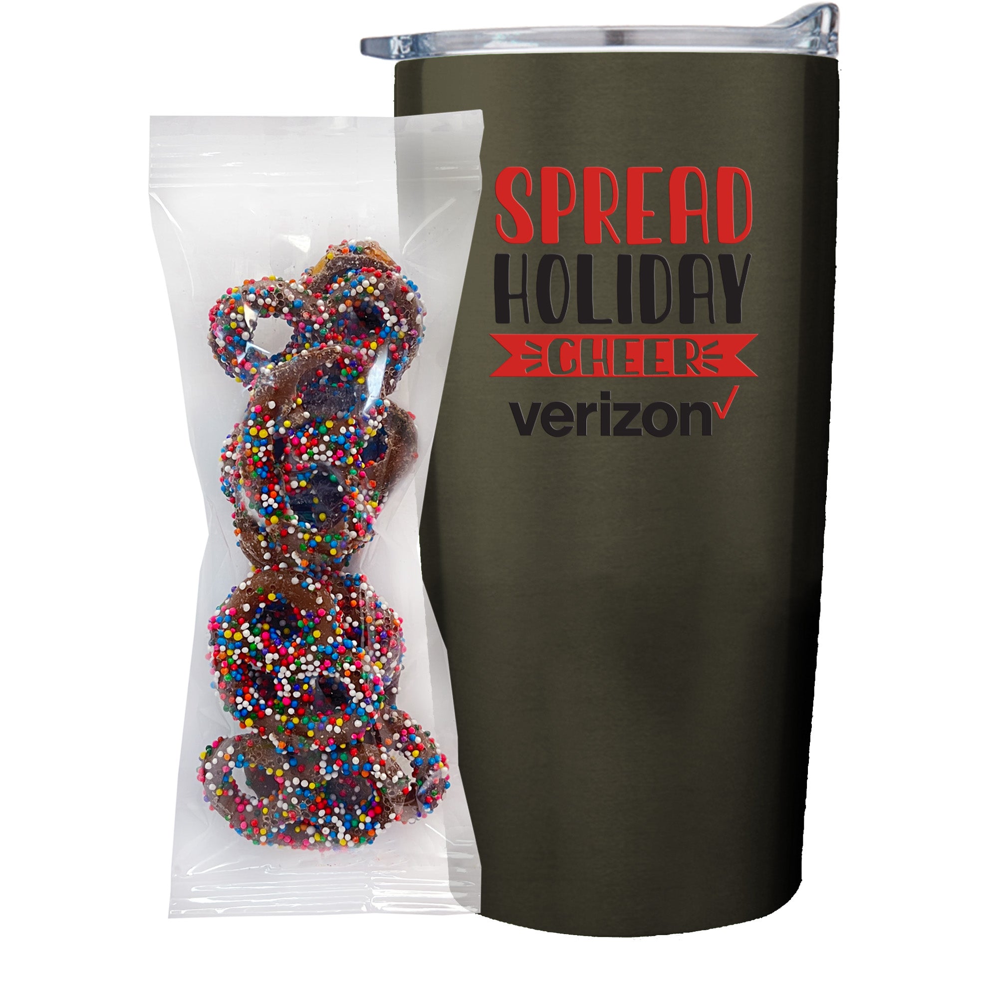 20 oz Vacuum Sealed Straight Wall Tumbler Gift Set