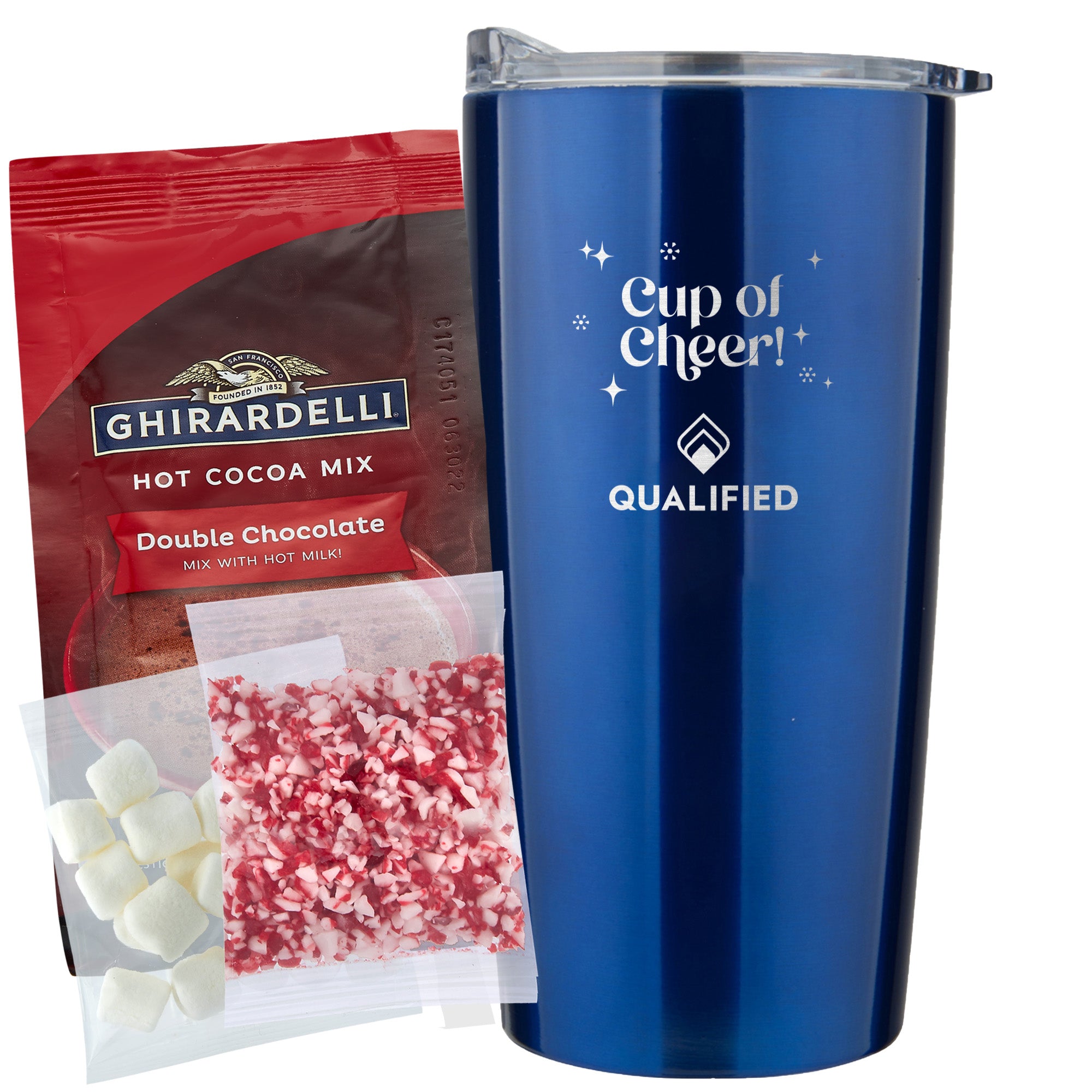 20 oz Vacuum Sealed Straight Wall Tumbler Gift Set