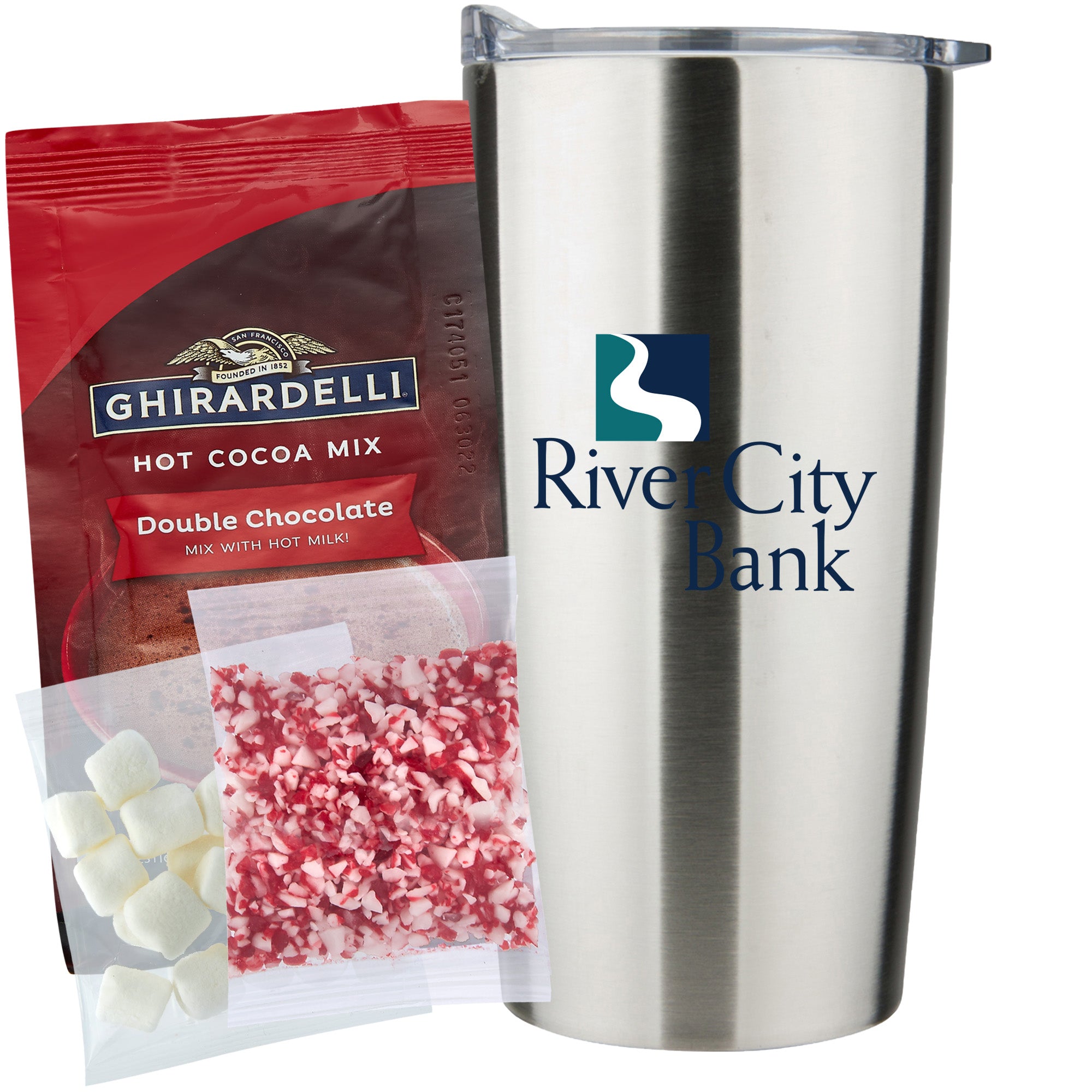 20 oz Vacuum Sealed Straight Wall Tumbler Gift Set