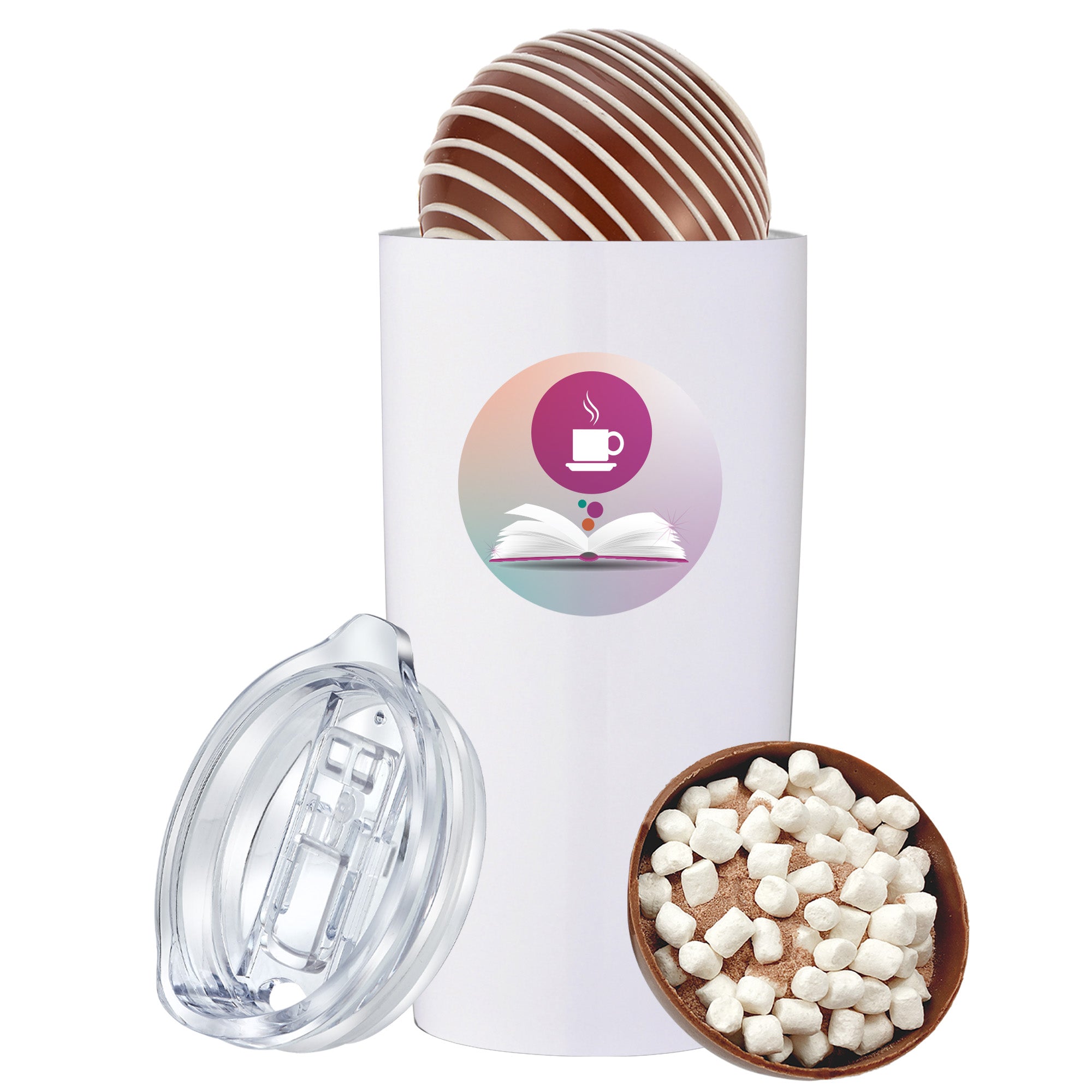 20 oz Vacuum Sealed Straight Wall Tumbler Gift Set