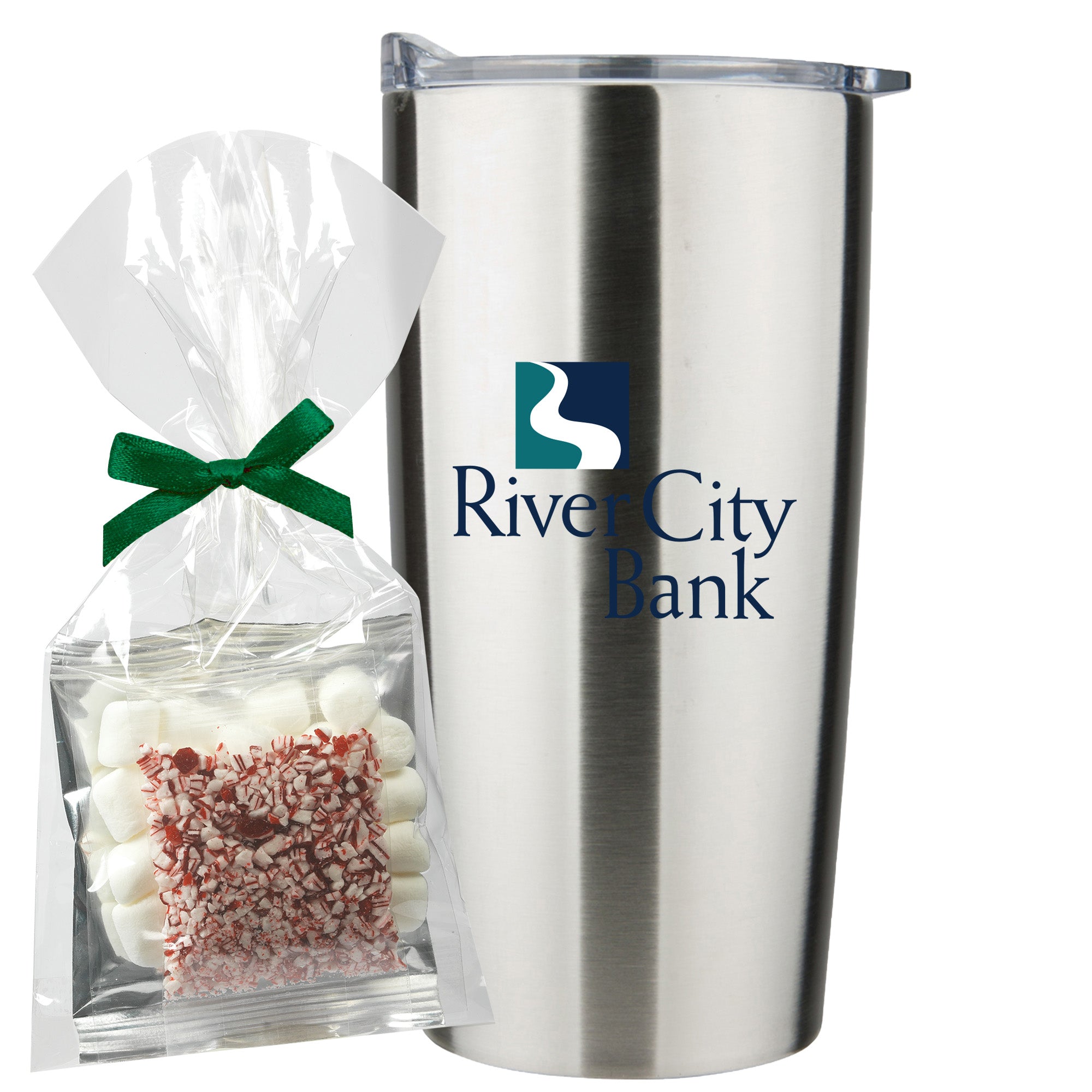 20 oz Vacuum Sealed Straight Wall Tumbler Gift Set