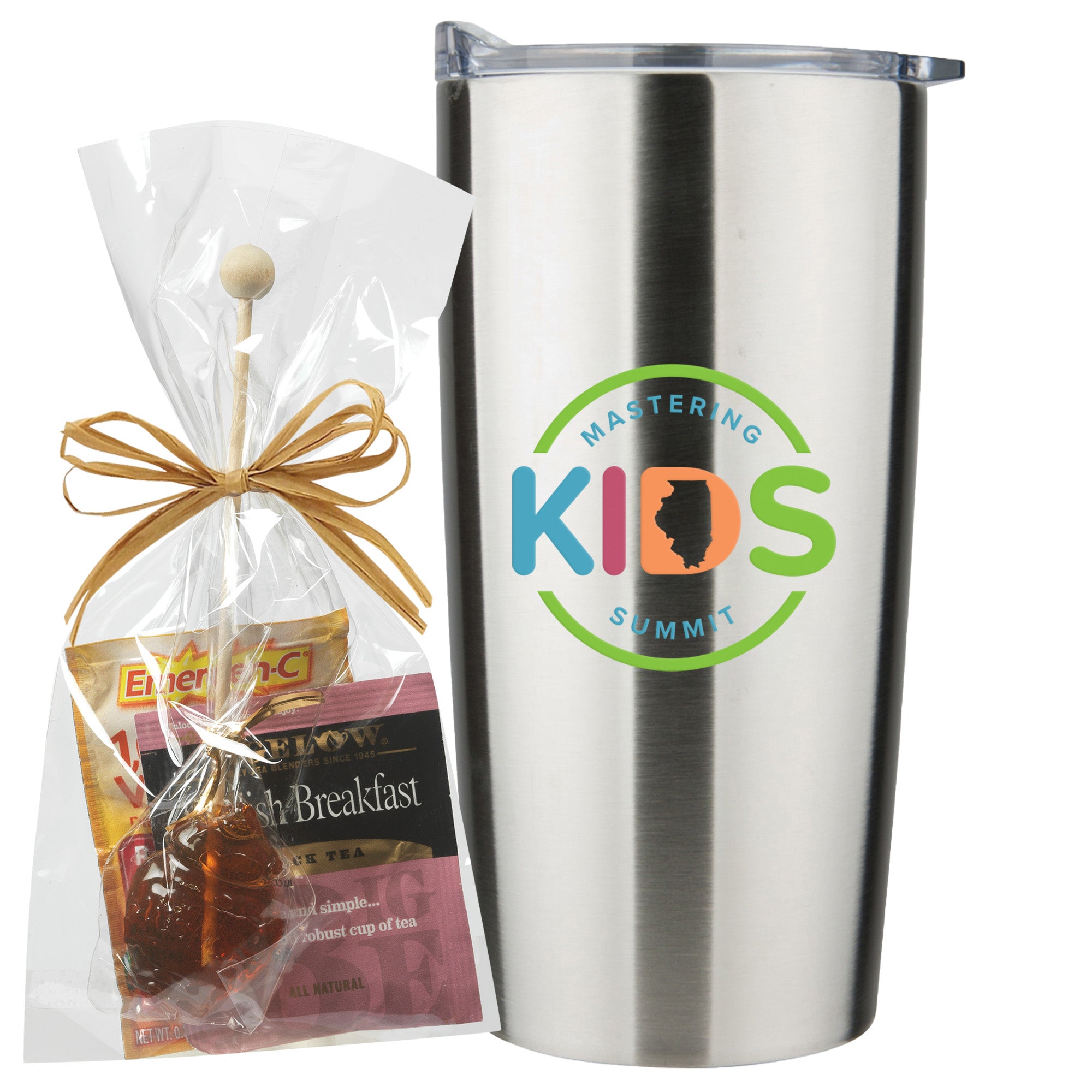 20 oz Vacuum Sealed Straight Wall Tumbler Gift Set