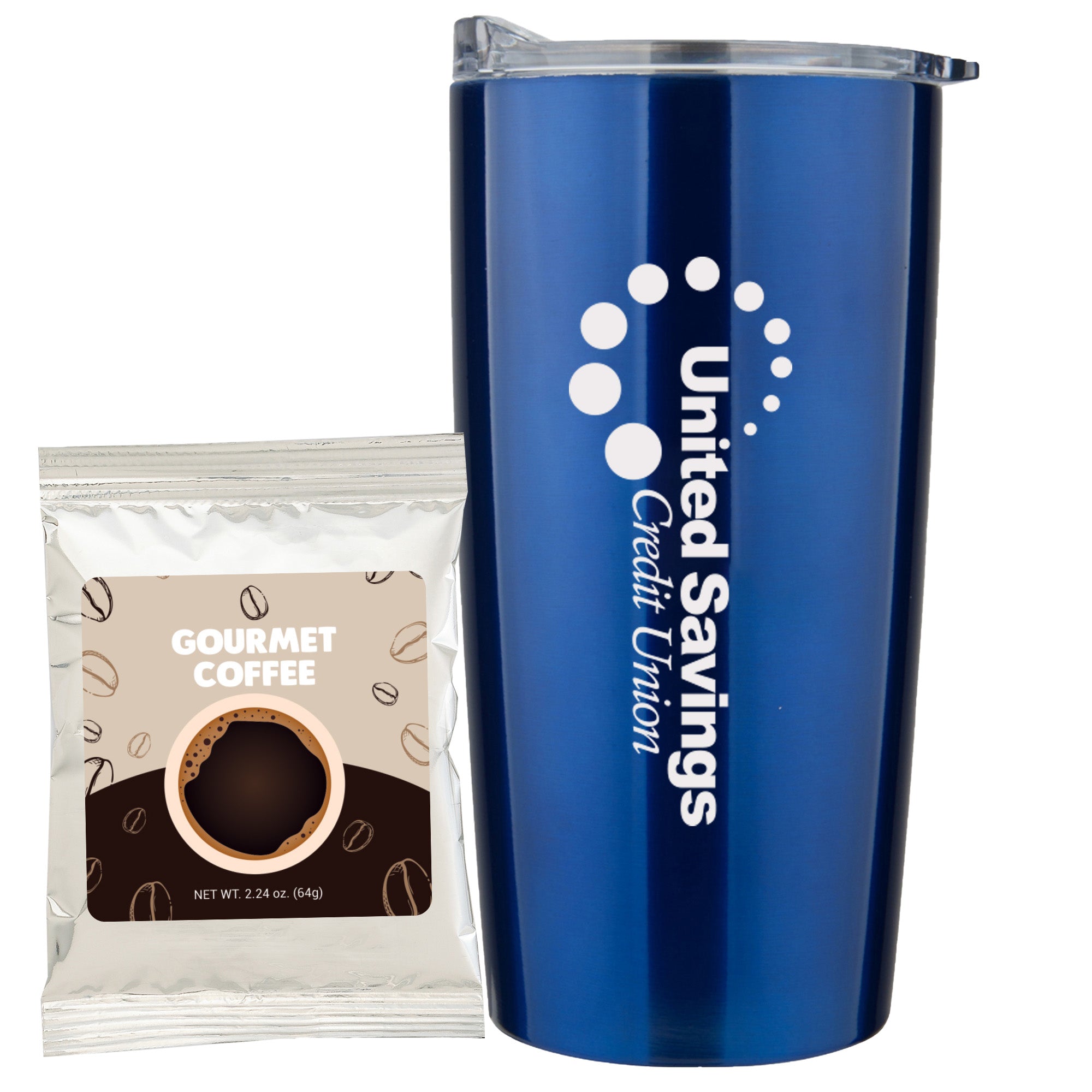 20 oz Vacuum Sealed Straight Wall Tumbler Gift Set