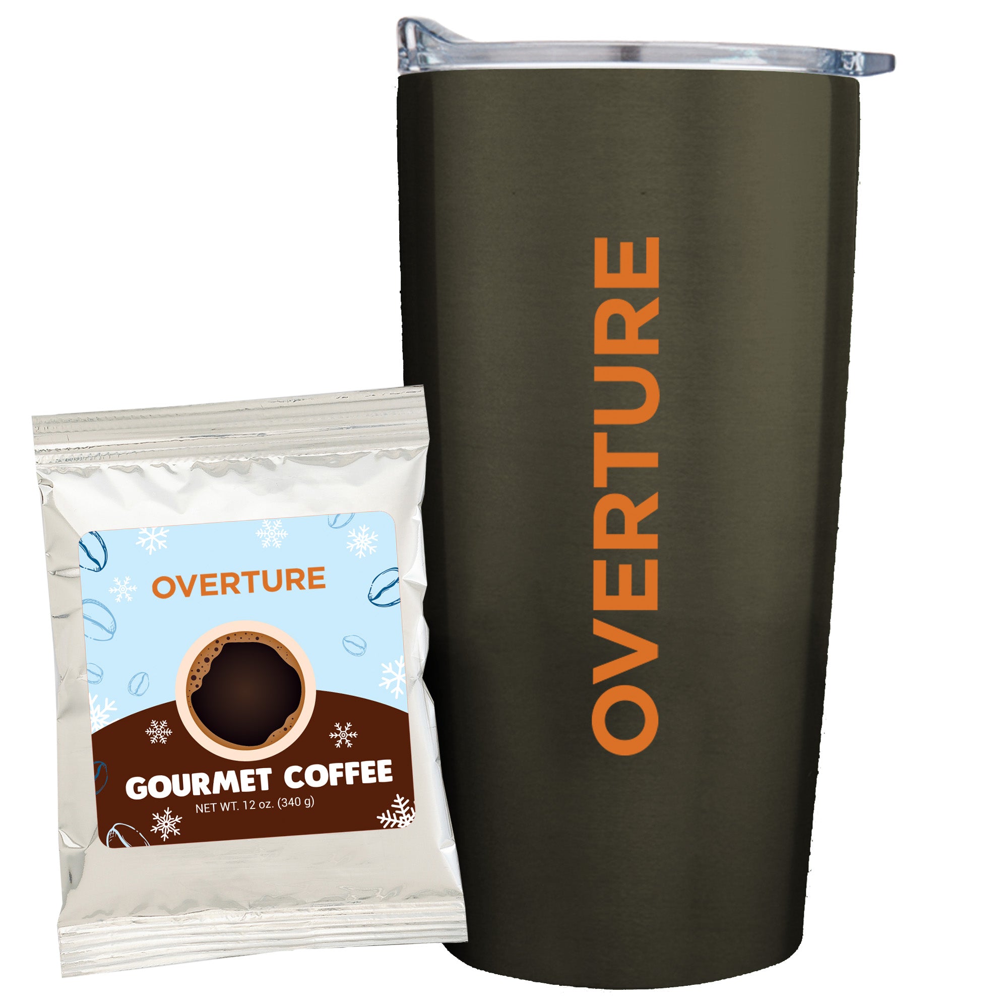 20 oz Vacuum Sealed Straight Wall Tumbler Gift Set