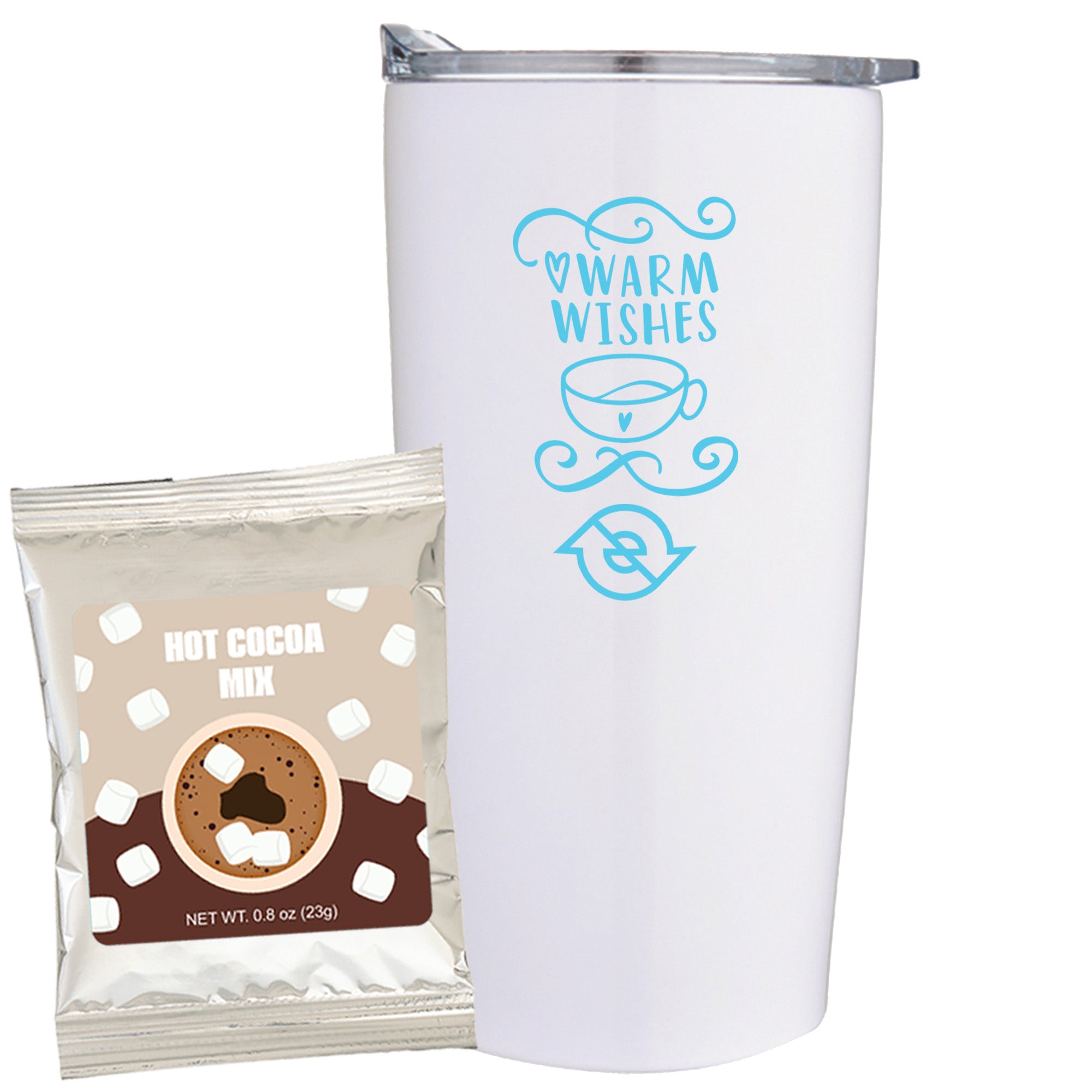 20 oz Vacuum Sealed Straight Wall Tumbler Gift Set