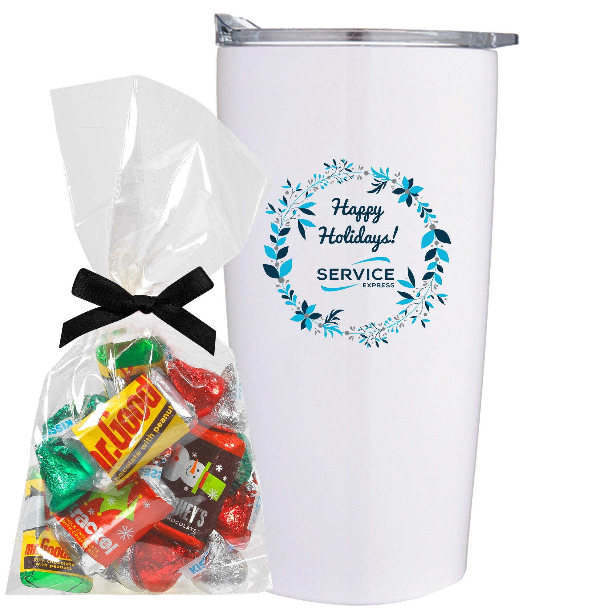20 oz Vacuum Sealed Straight Wall Tumbler Gift Set