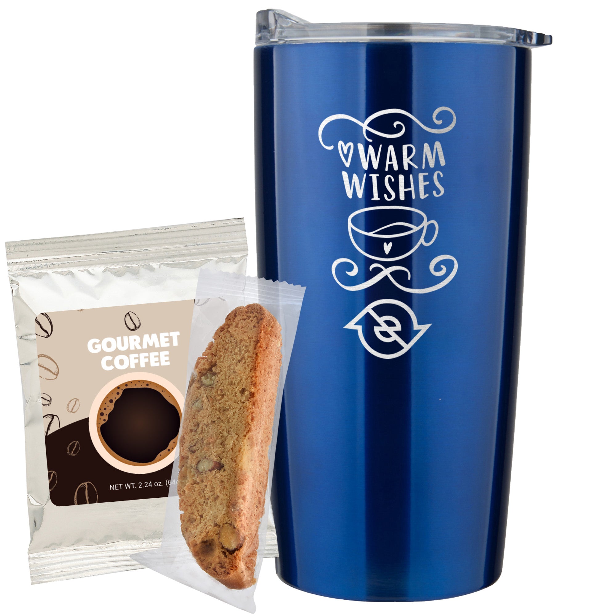 20 oz Vacuum Sealed Straight Wall Tumbler Gift Set