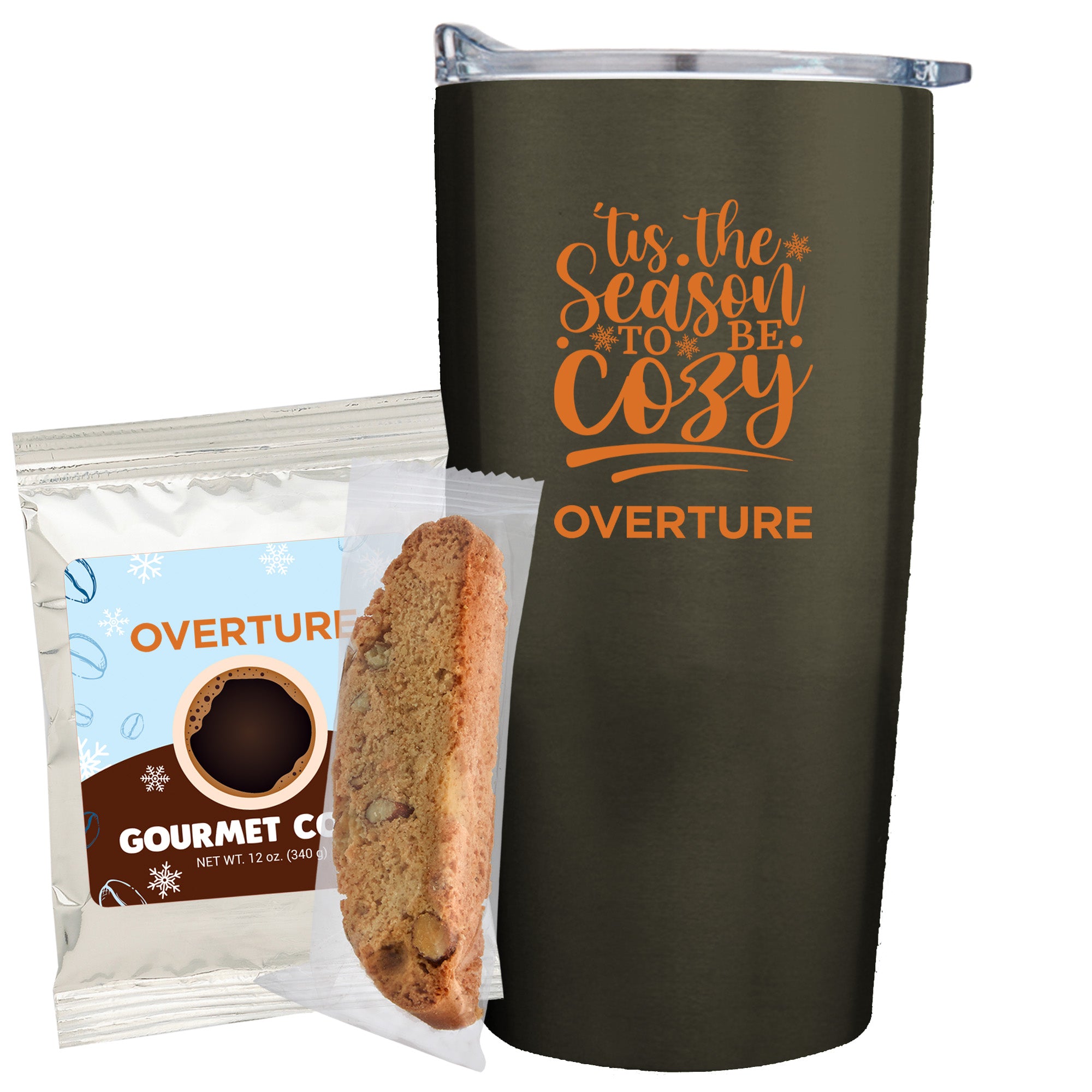 20 oz Vacuum Sealed Straight Wall Tumbler Gift Set