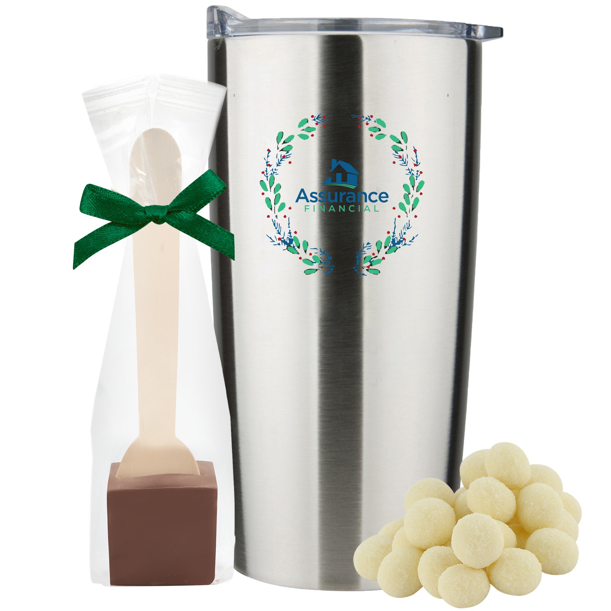 20 oz Vacuum Sealed Straight Wall Tumbler Gift Set