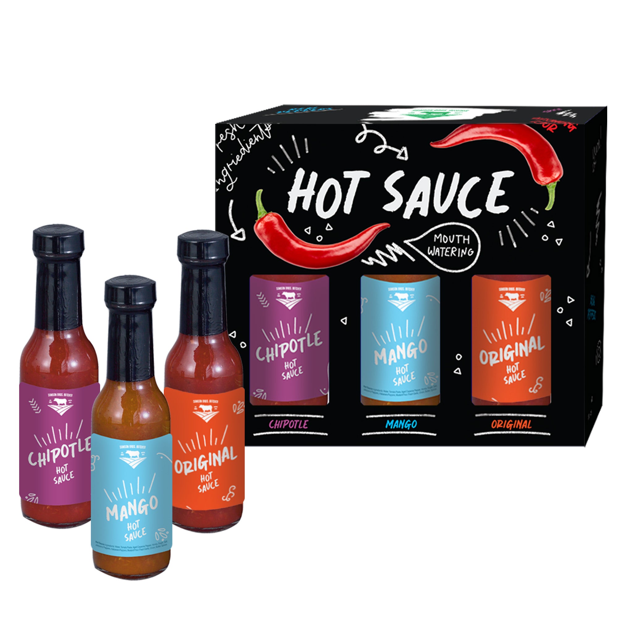 3 Piece Hot Sauce Gift Set