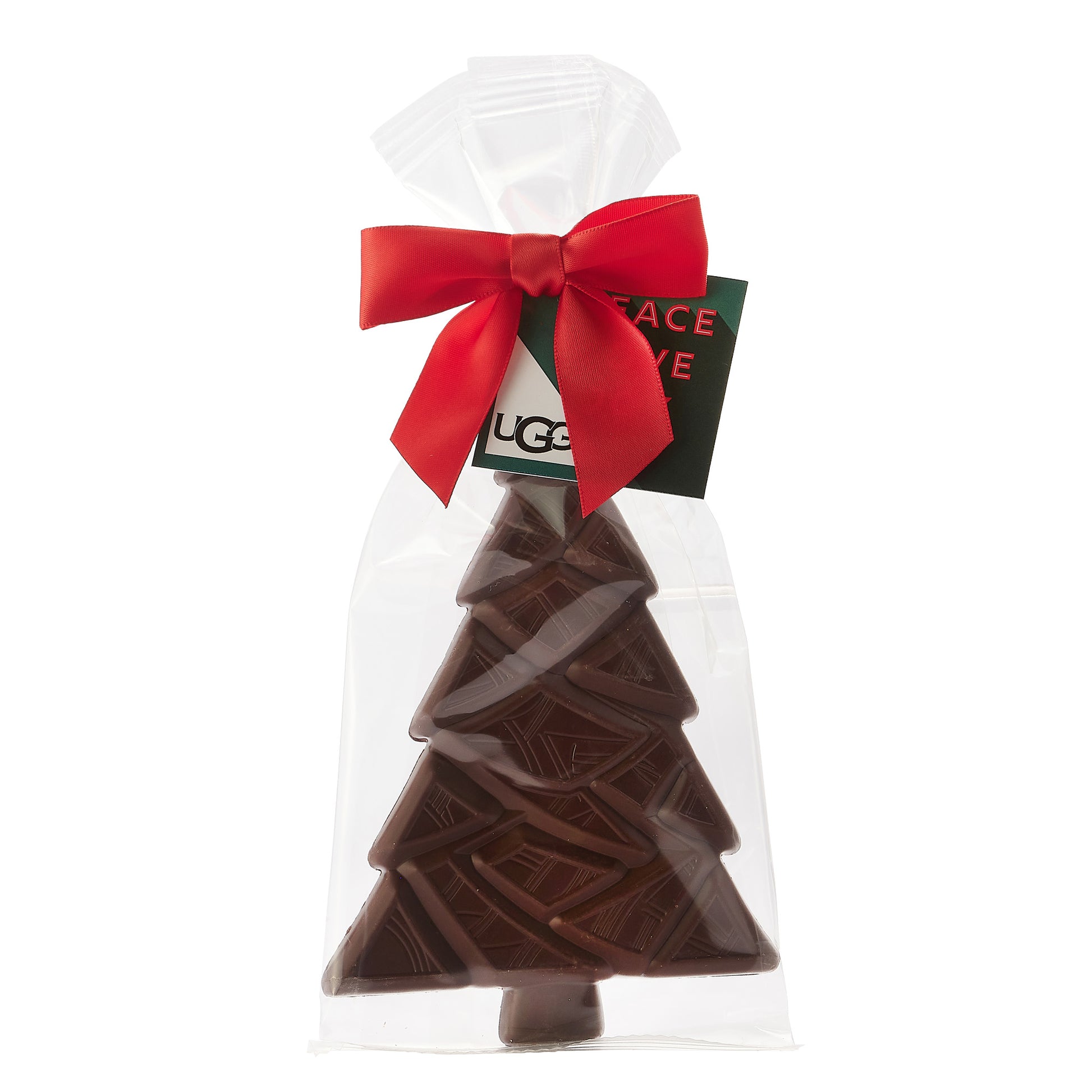 Belgian Chocolate Holiday Tree in Bow Bag