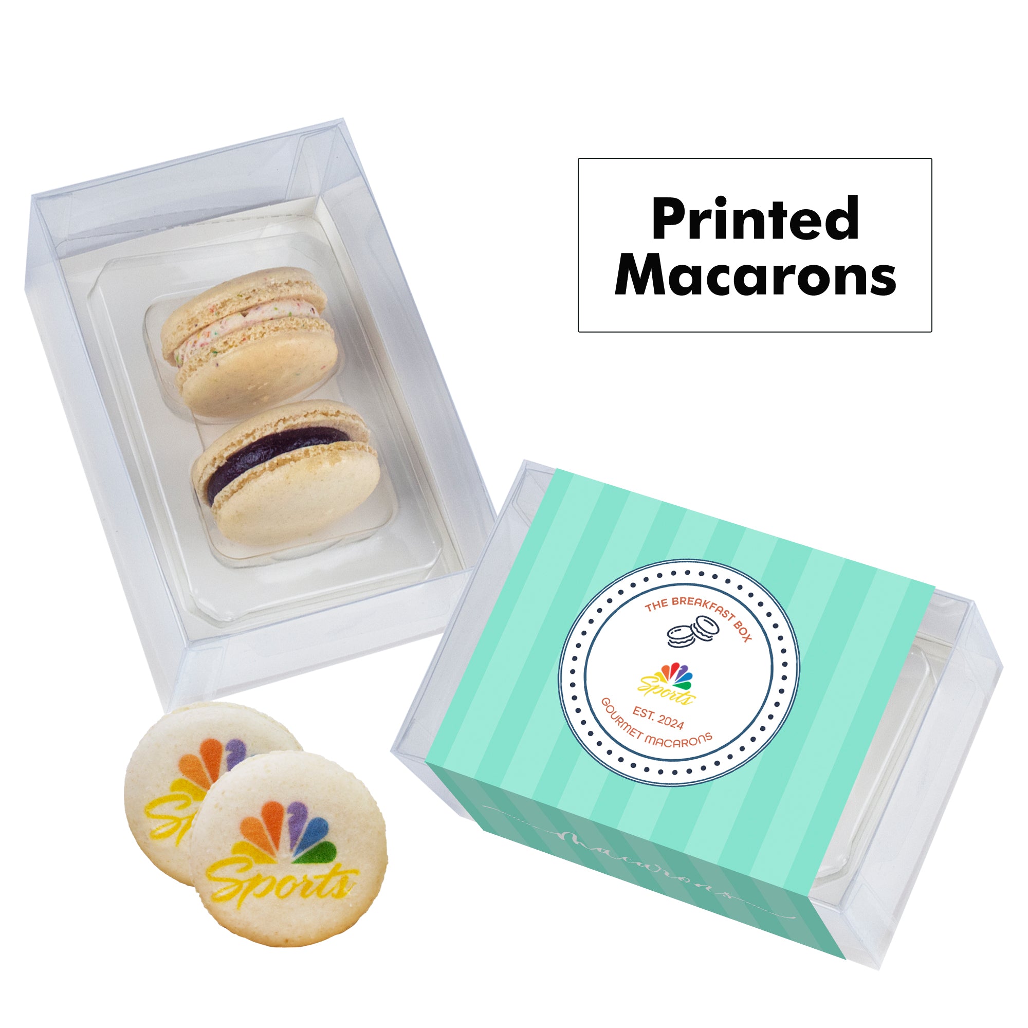 Printed Macaron Gift Set / 2 Pack