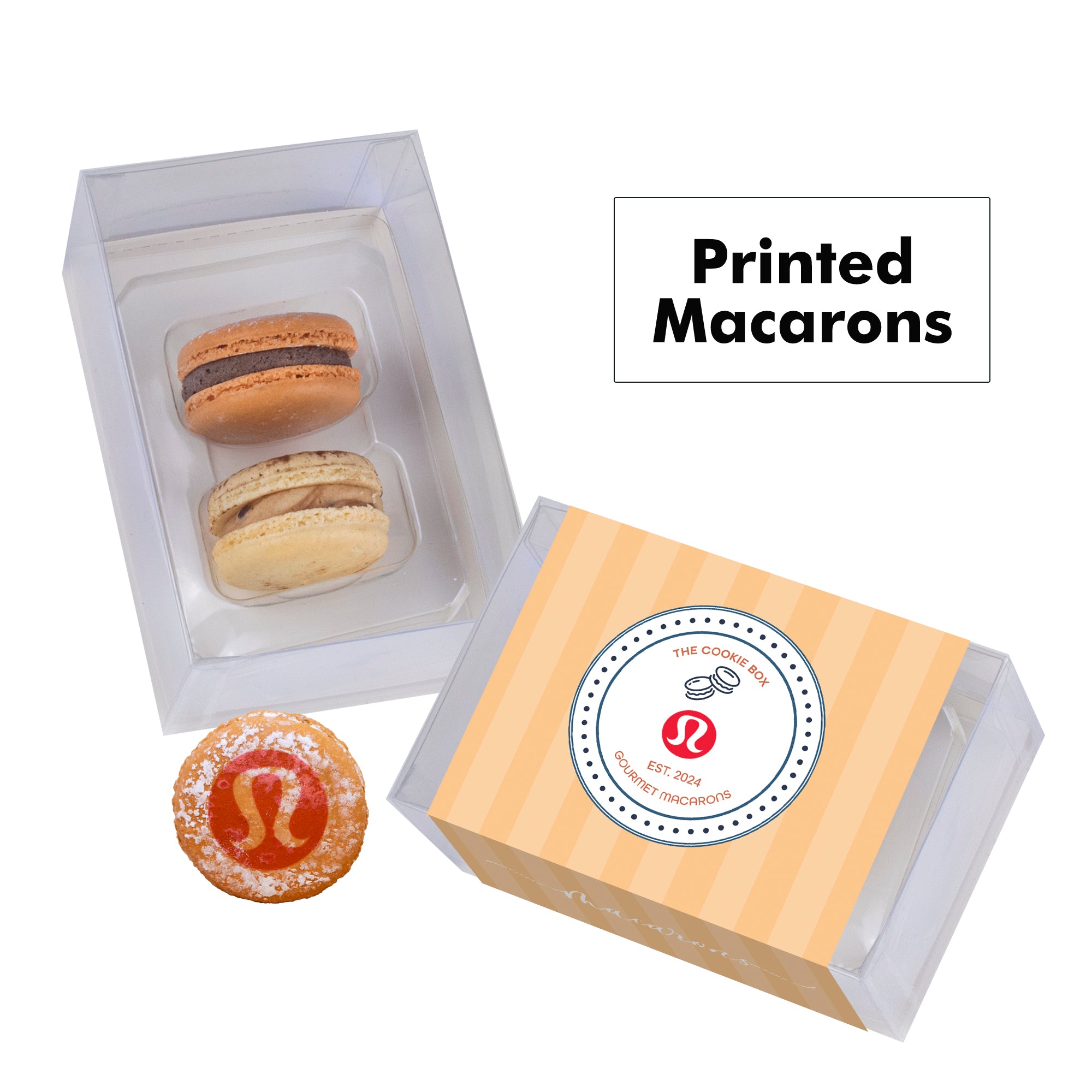 Printed Macaron Gift Set / 2 Pack