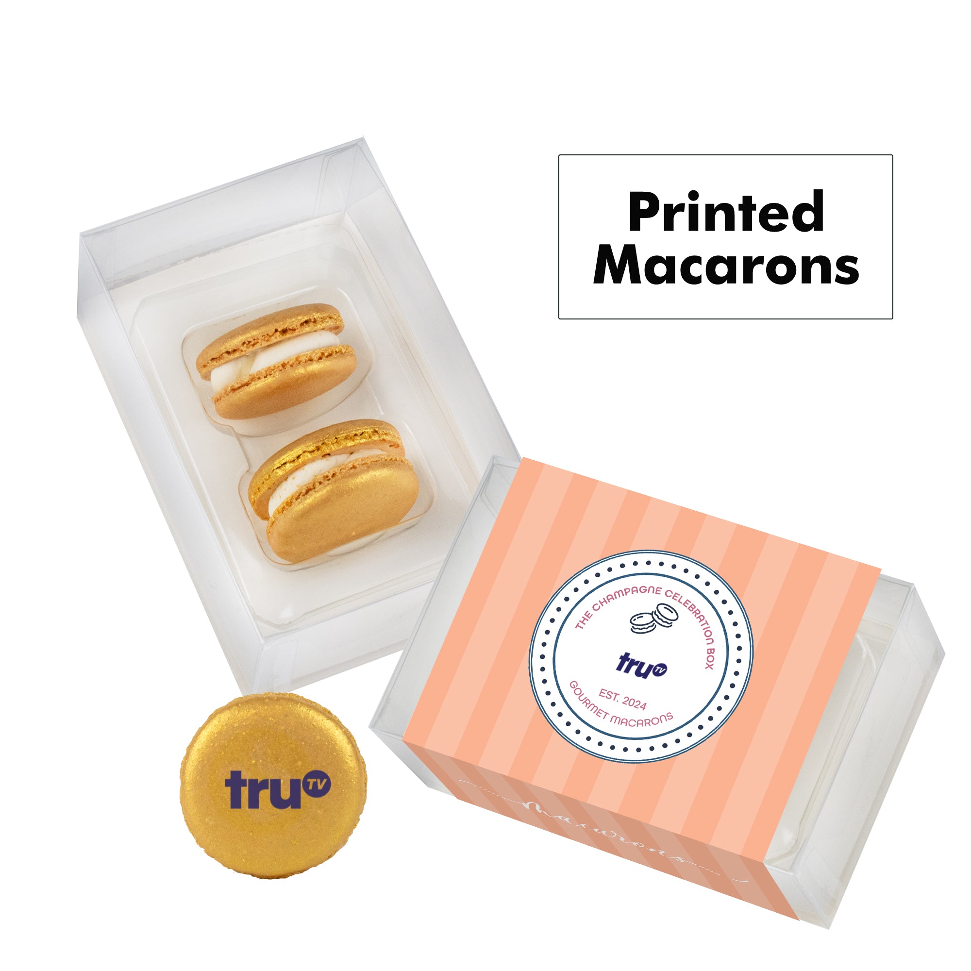 Printed Macaron Gift Set / 2 Pack