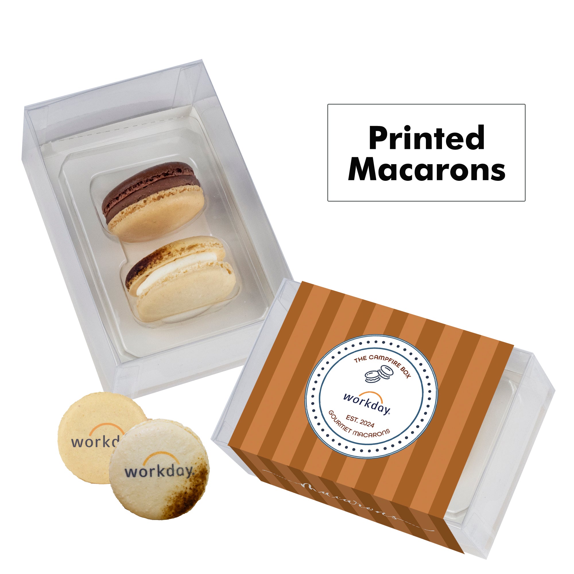 Printed Macaron Gift Set / 2 Pack