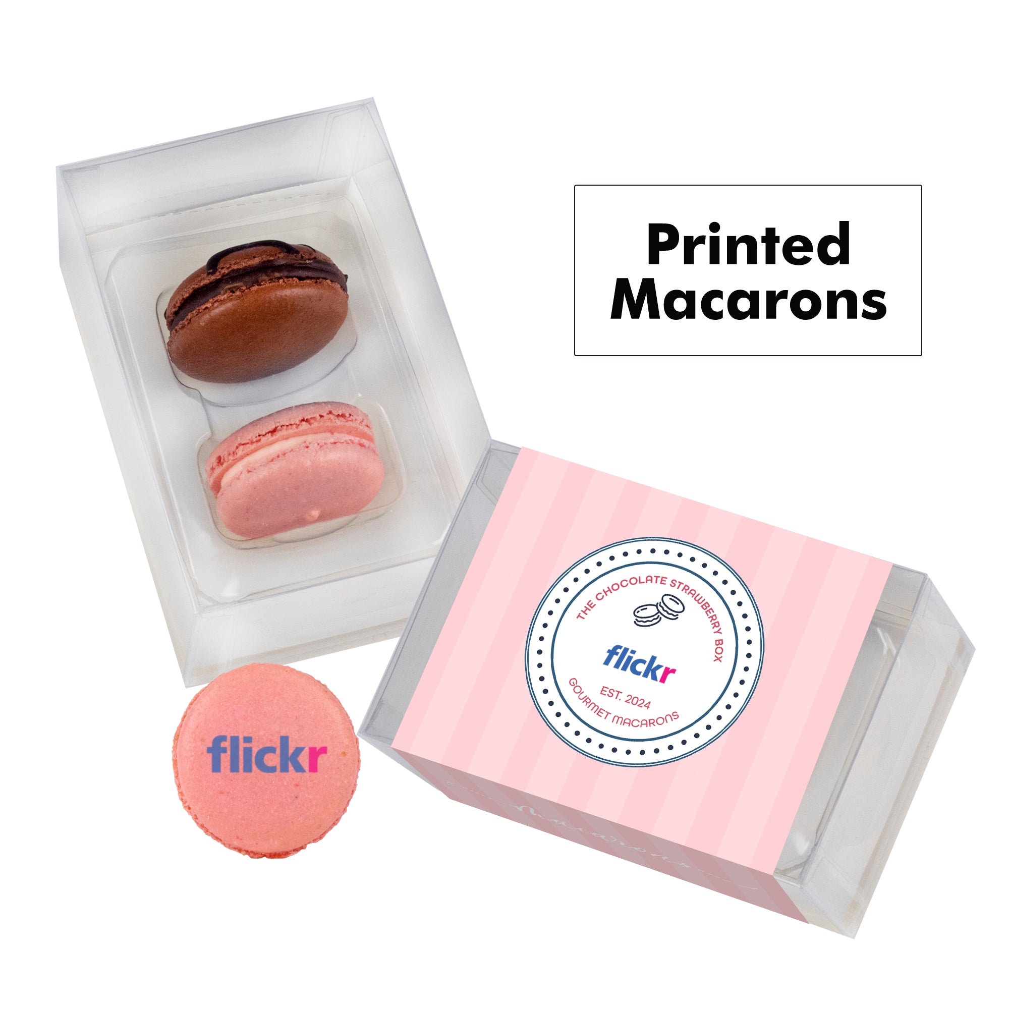 Printed Macaron Gift Set / 2 Pack