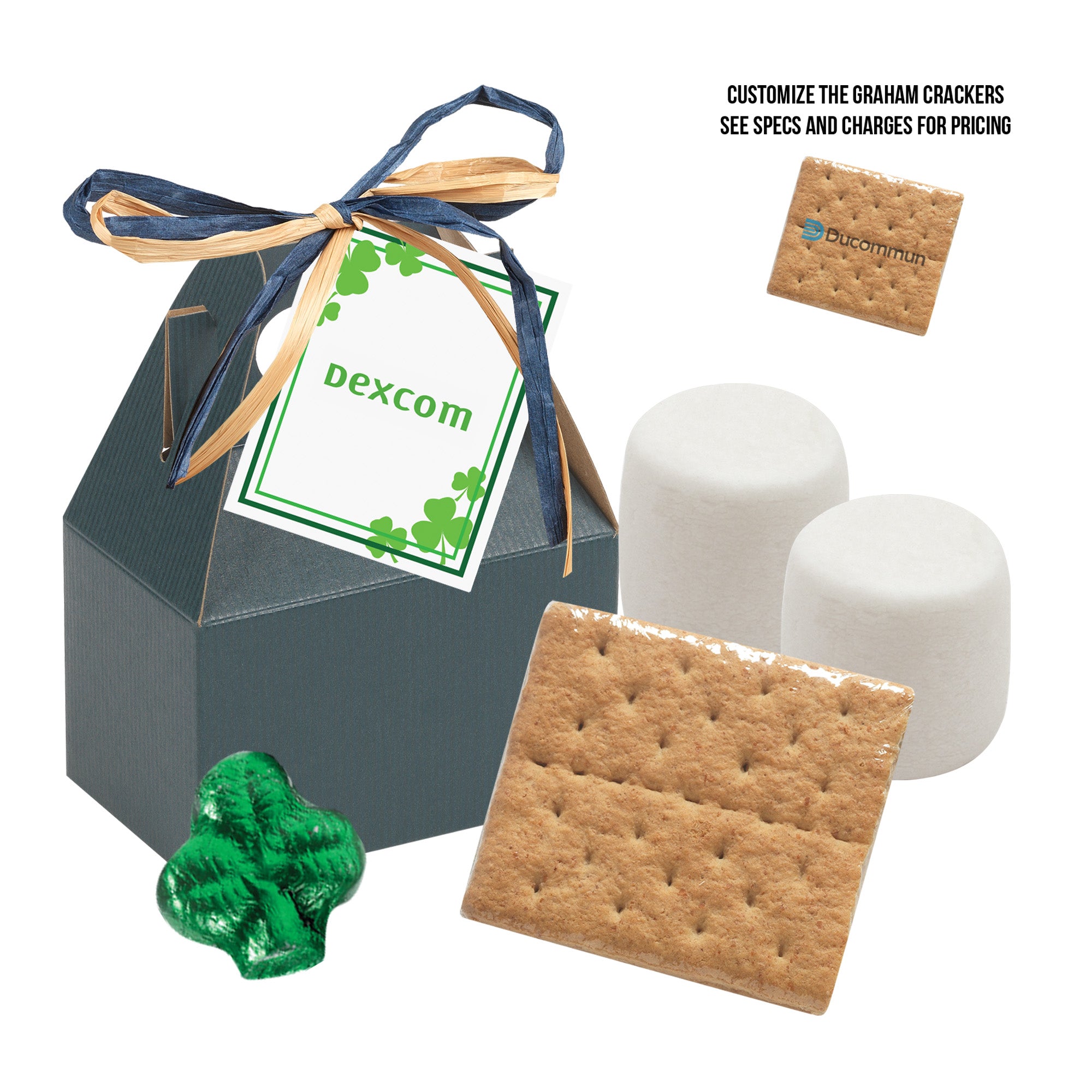 St. Patrick's Day S'mores Kit in Gable Box