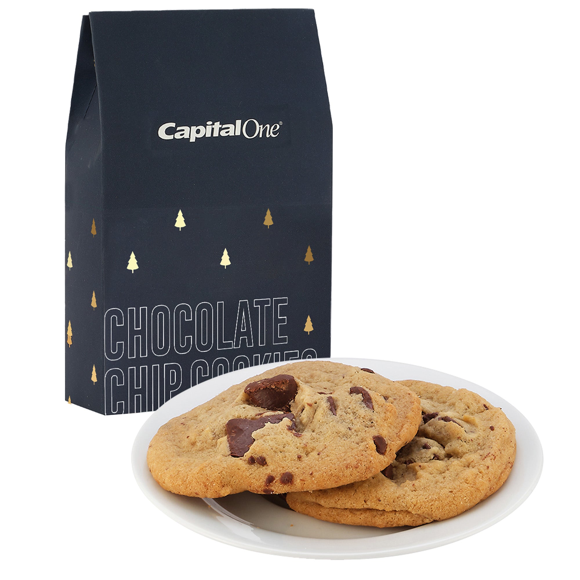 Milk Carton Inspired Box w/ 2 Gourmet Cookies - Featuring Soft-Touch Finish