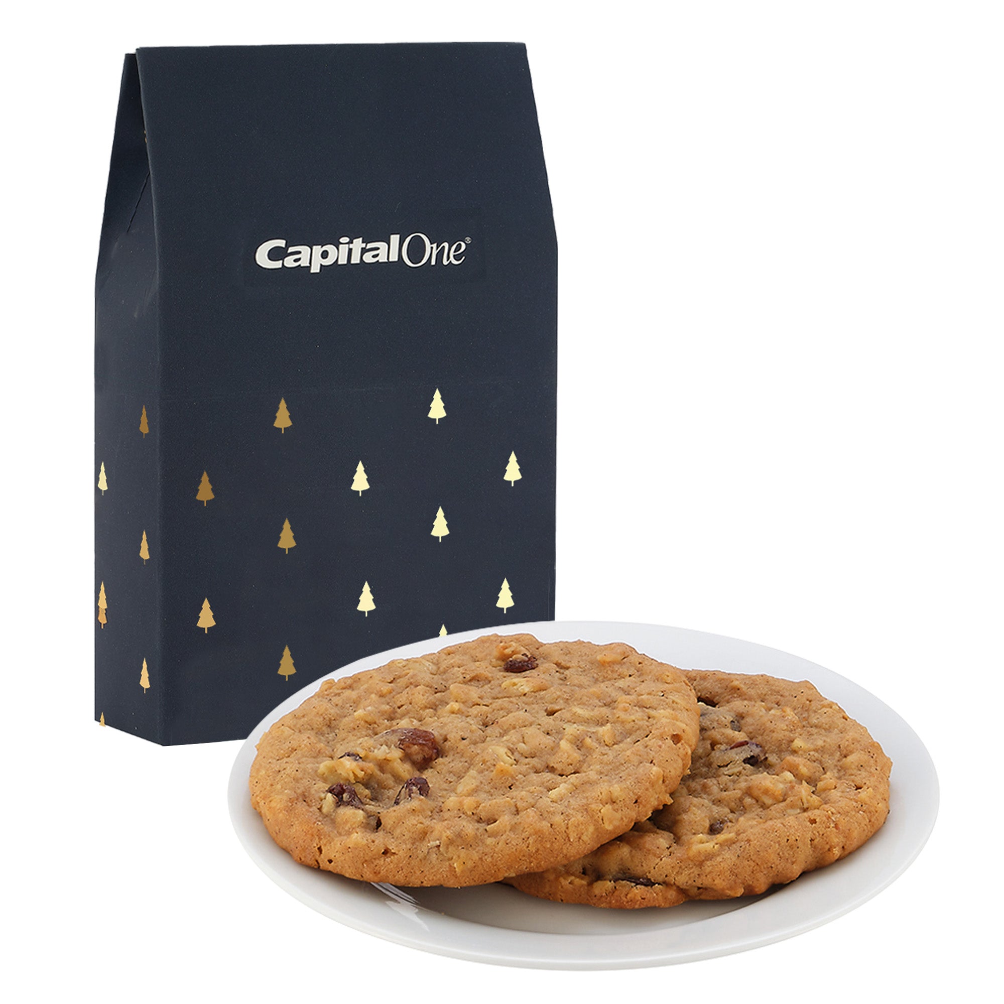 Milk Carton Inspired Box w/ 2 Gourmet Cookies - Featuring Soft-Touch Finish