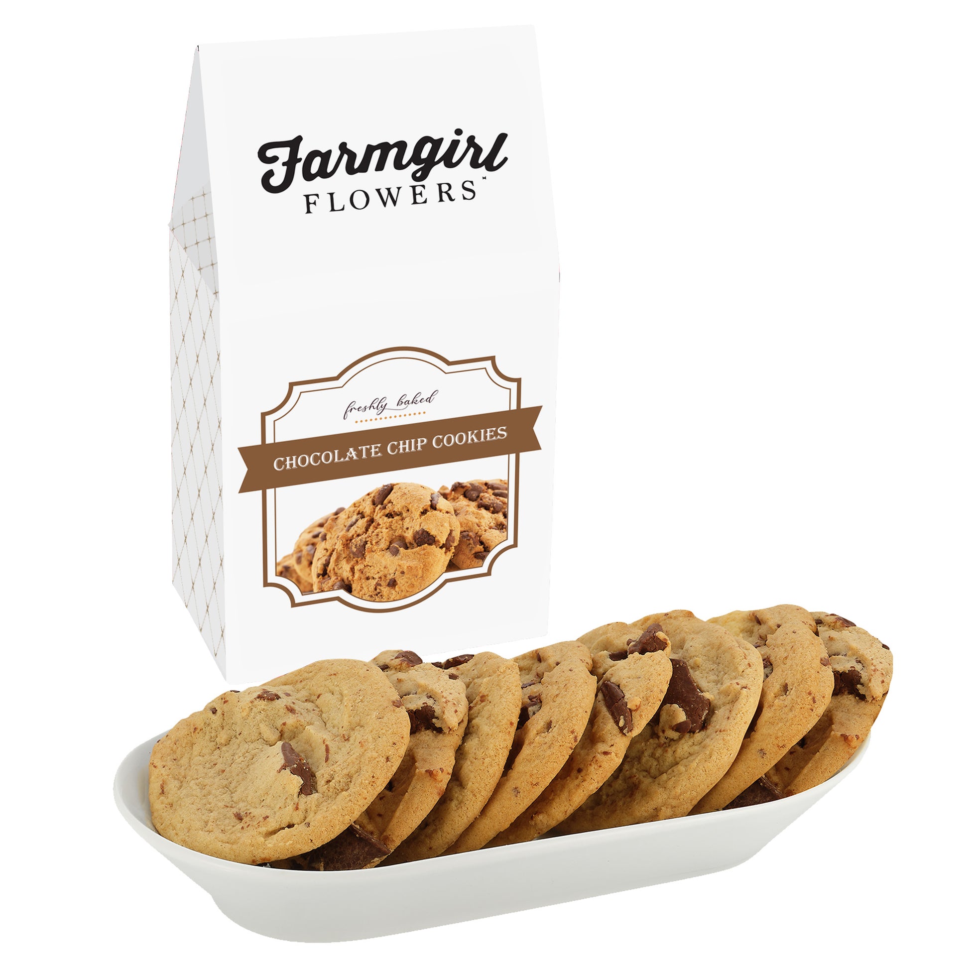 Milk Carton Inspired Box w/ 2 Gourmet Cookies - Featuring Soft-Touch Finish
