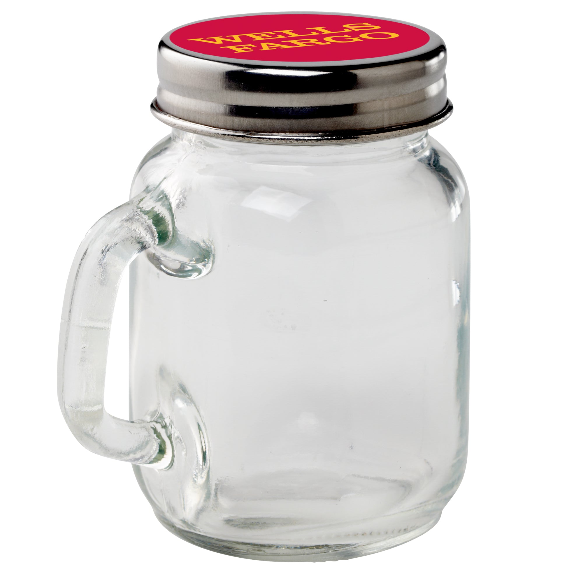 Mini Glass Mason Jar with Handle