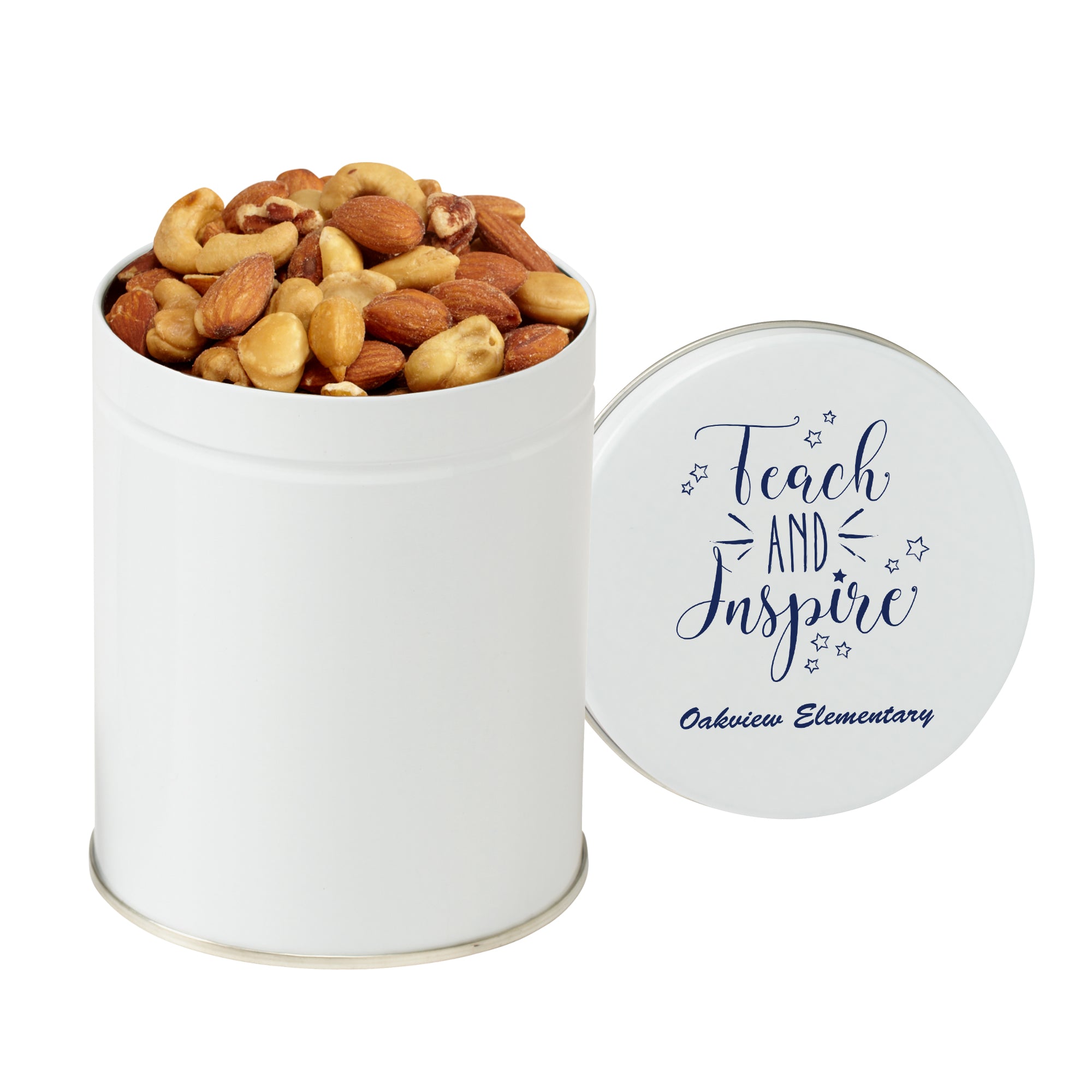 Quart size snack Tin 