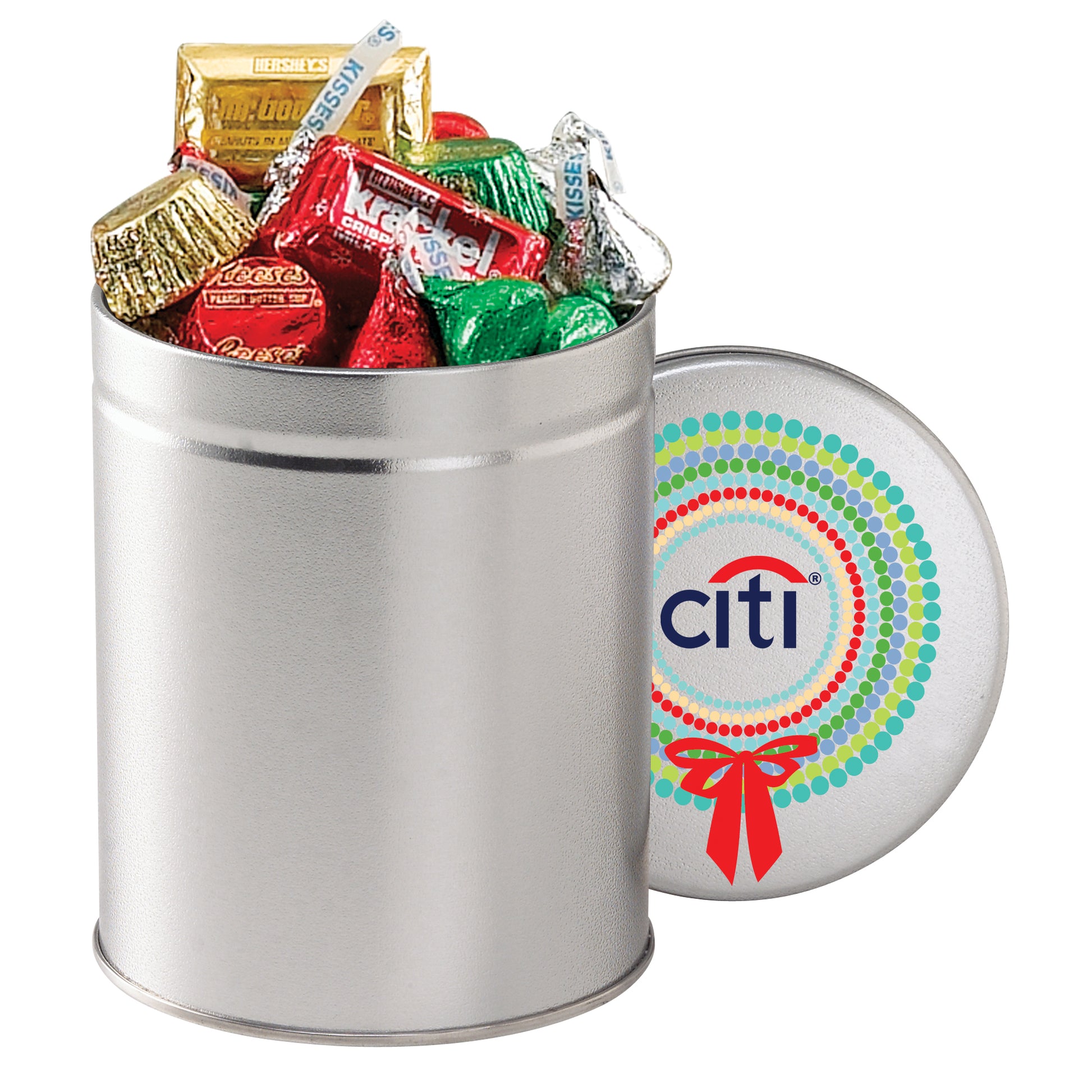 Quart size snack Tin 