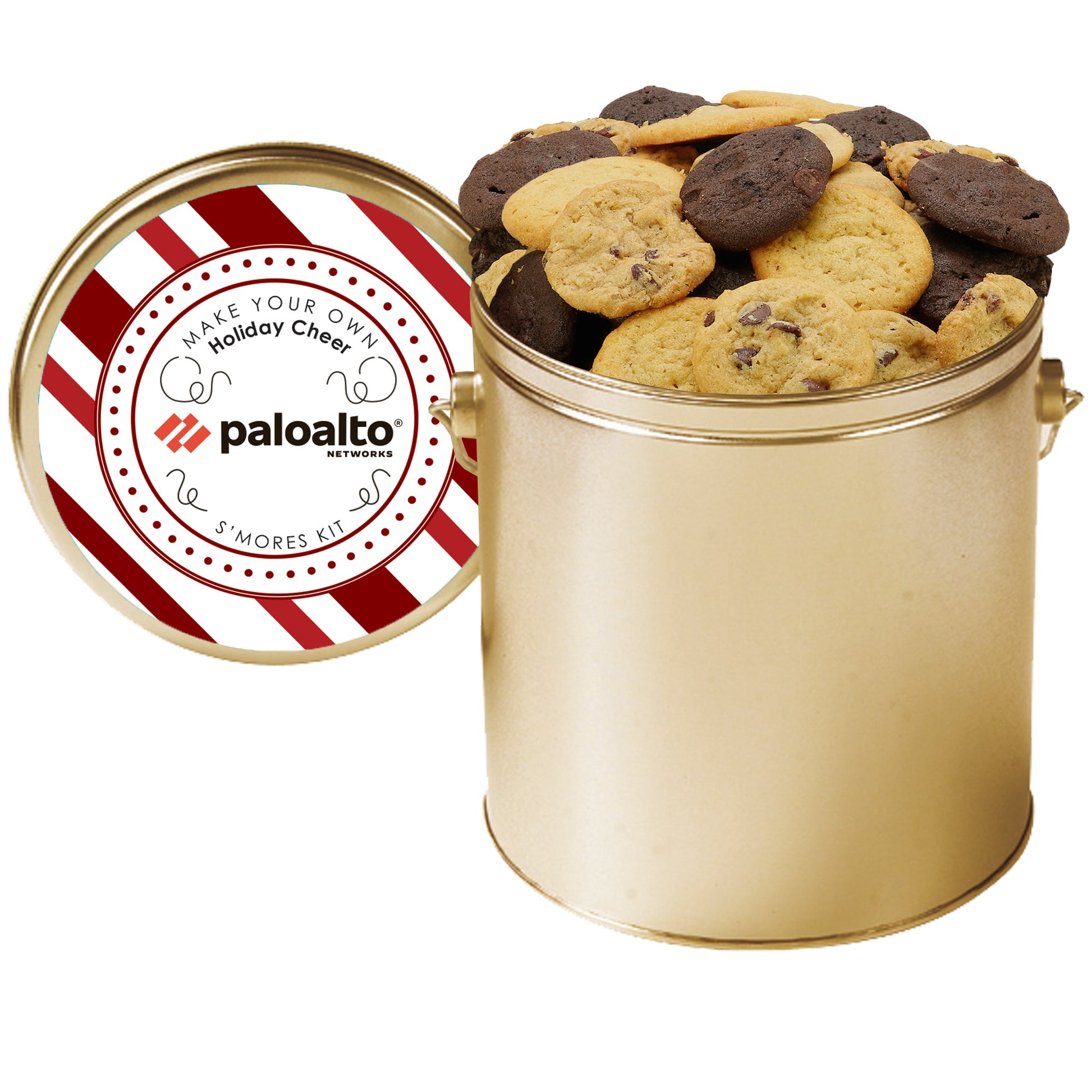 Gallon Cookie Tin with 2 in. Cookies