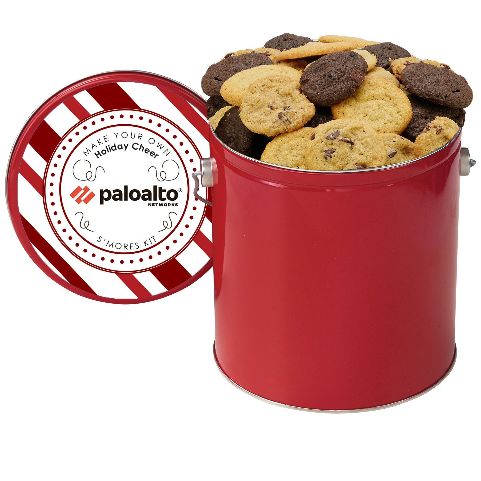 Gallon Cookie Tin with 2 in. Cookies