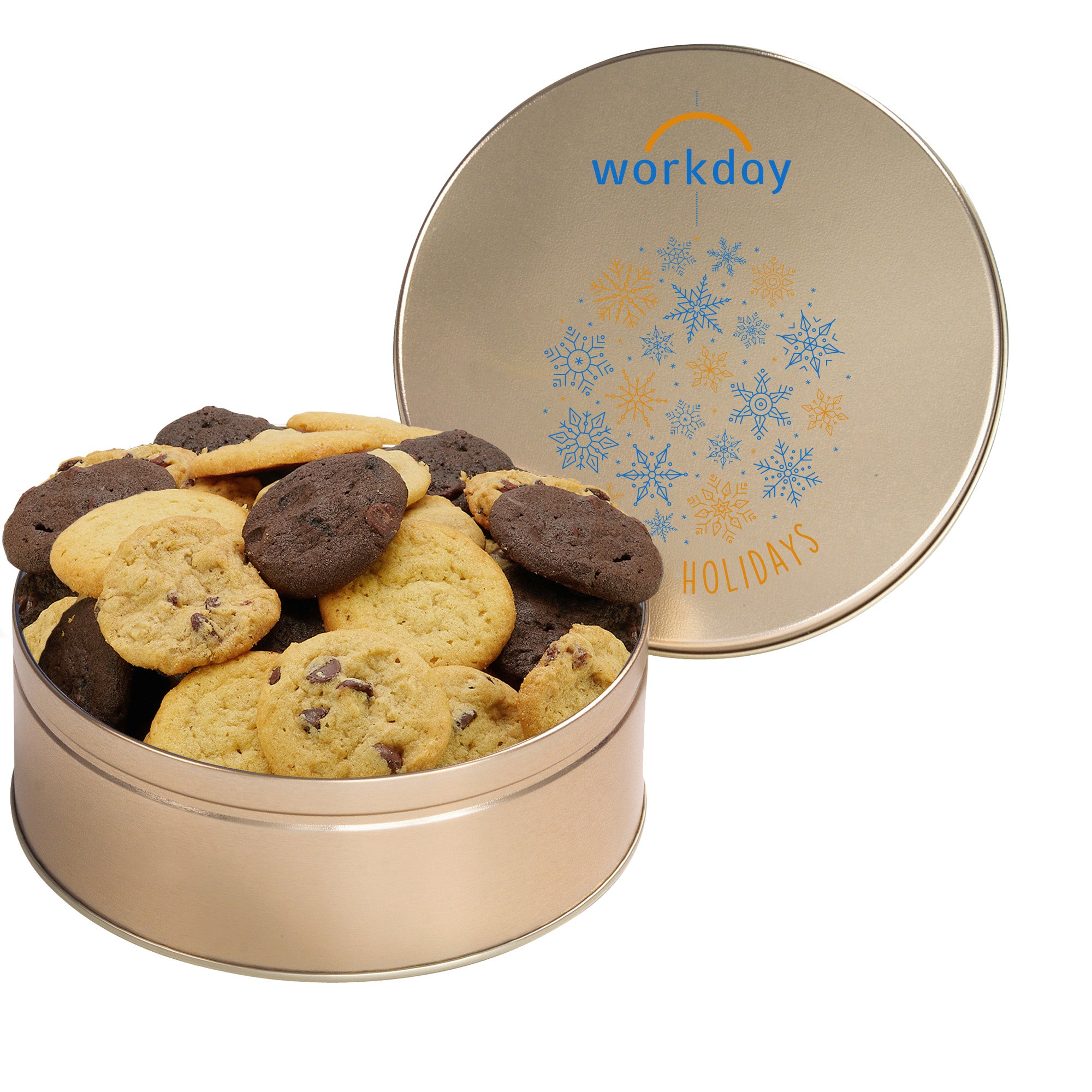 Gourmet Cookie Tin with 2 in. Cookies