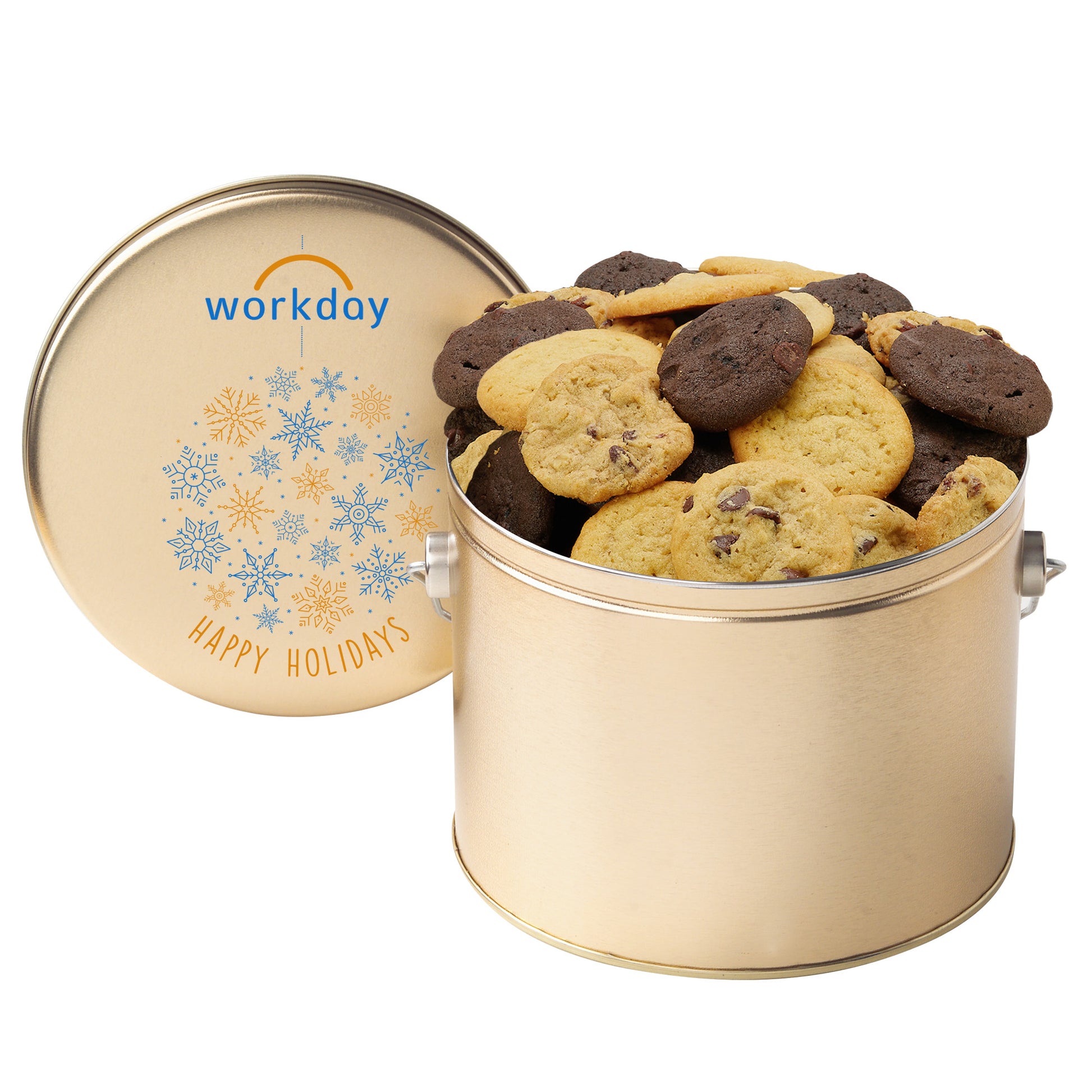 Gallon Cookie Tin with 2 in. Cookies