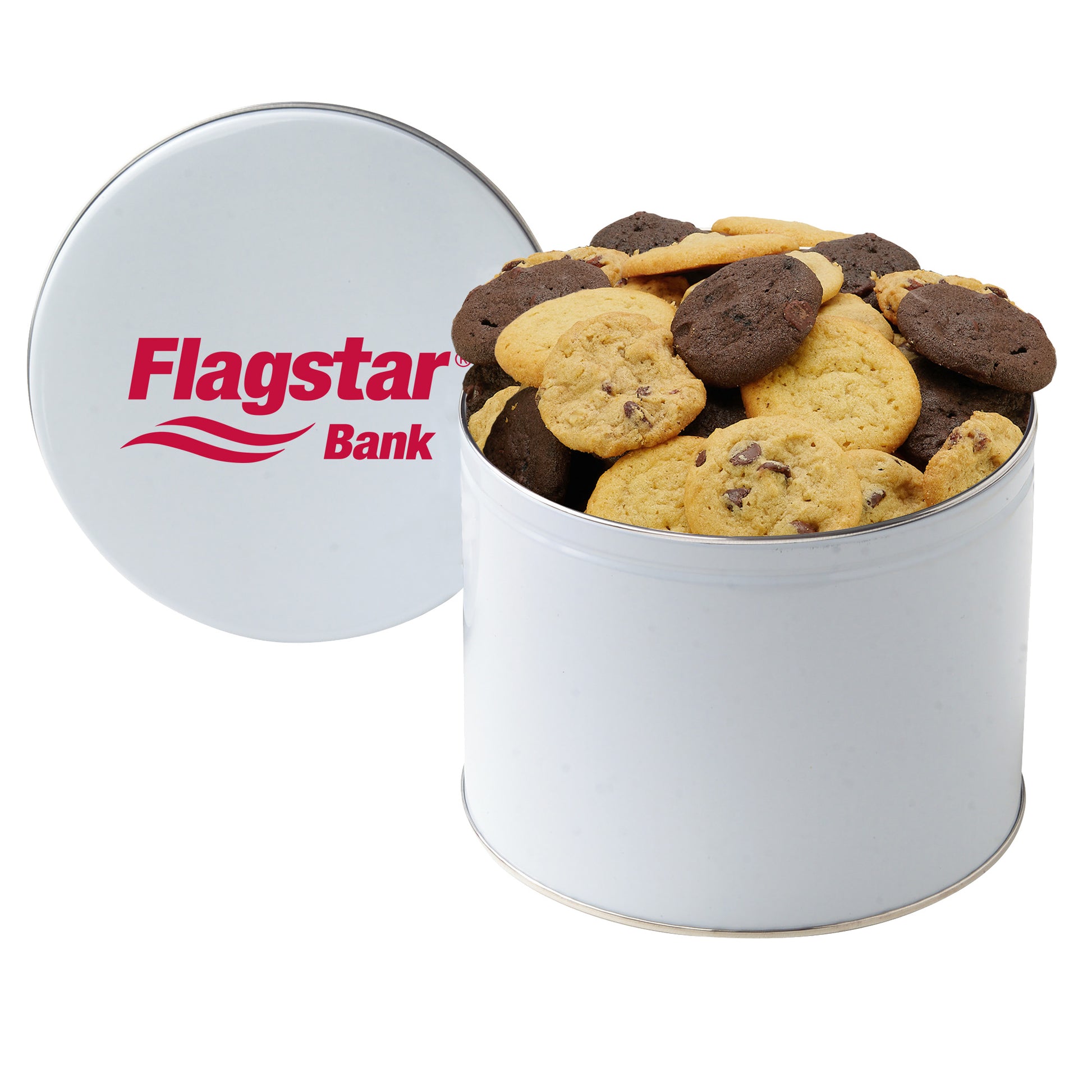 Gallon Cookie Tin with 2 in. Cookies
