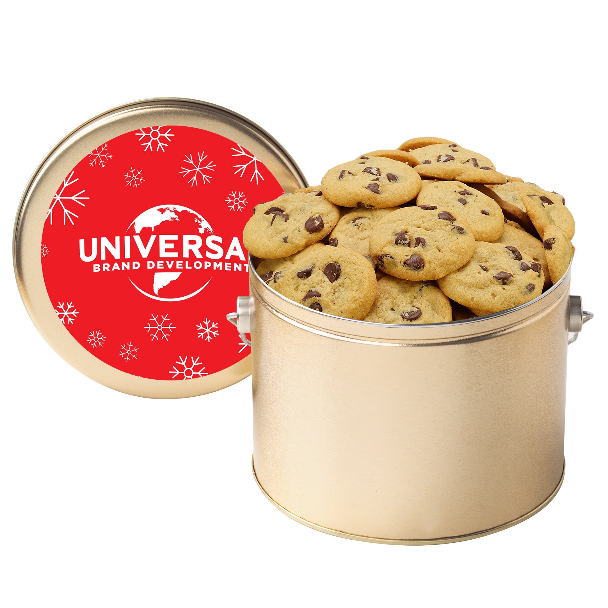 Gallon Cookie Tin with 2 in. Cookies