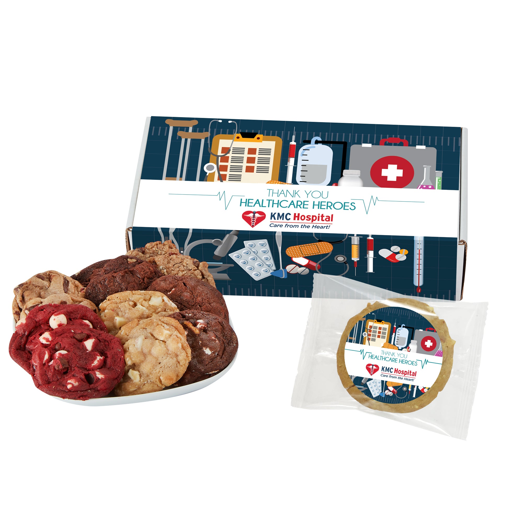Healthcare Heroes Fresh Baked Assorted Cookie Gift Set in Mailer Box