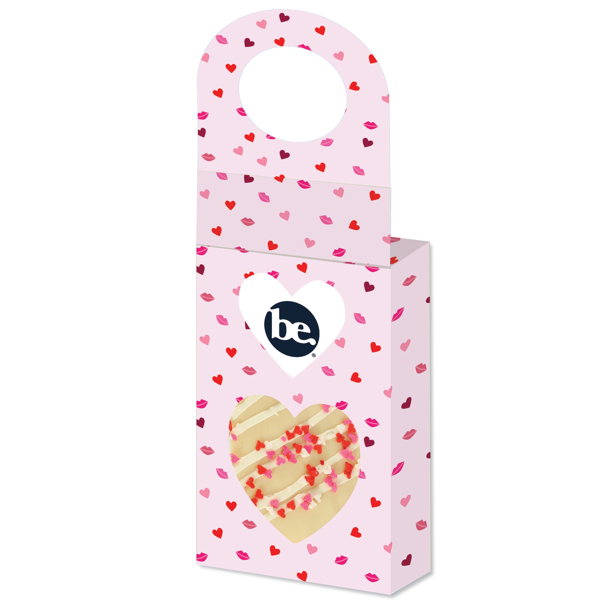 Valentine's Belgian Chocolate Bar Wine Hanger (1 oz.)