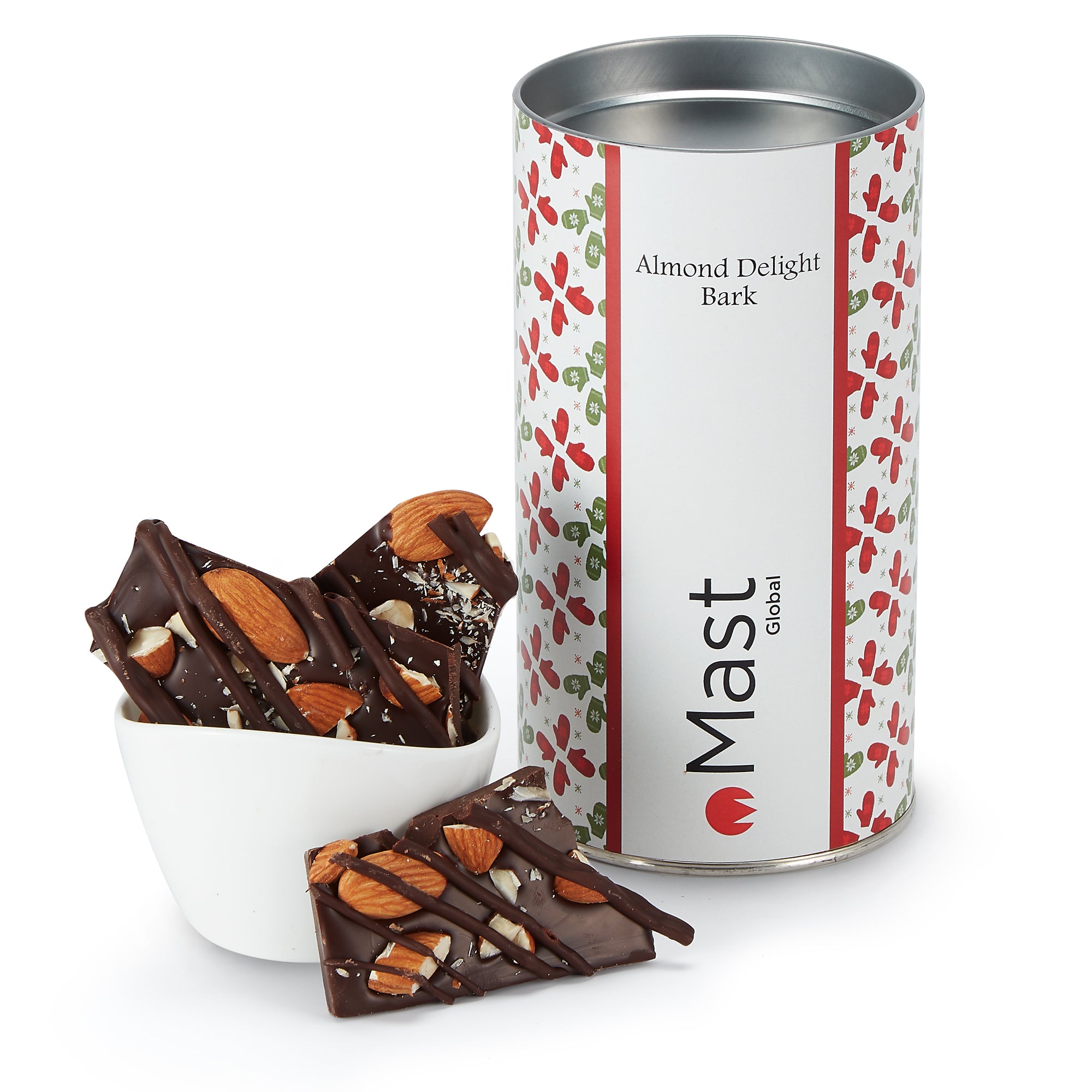 Belgian Chocolate Bark Gift Tubes