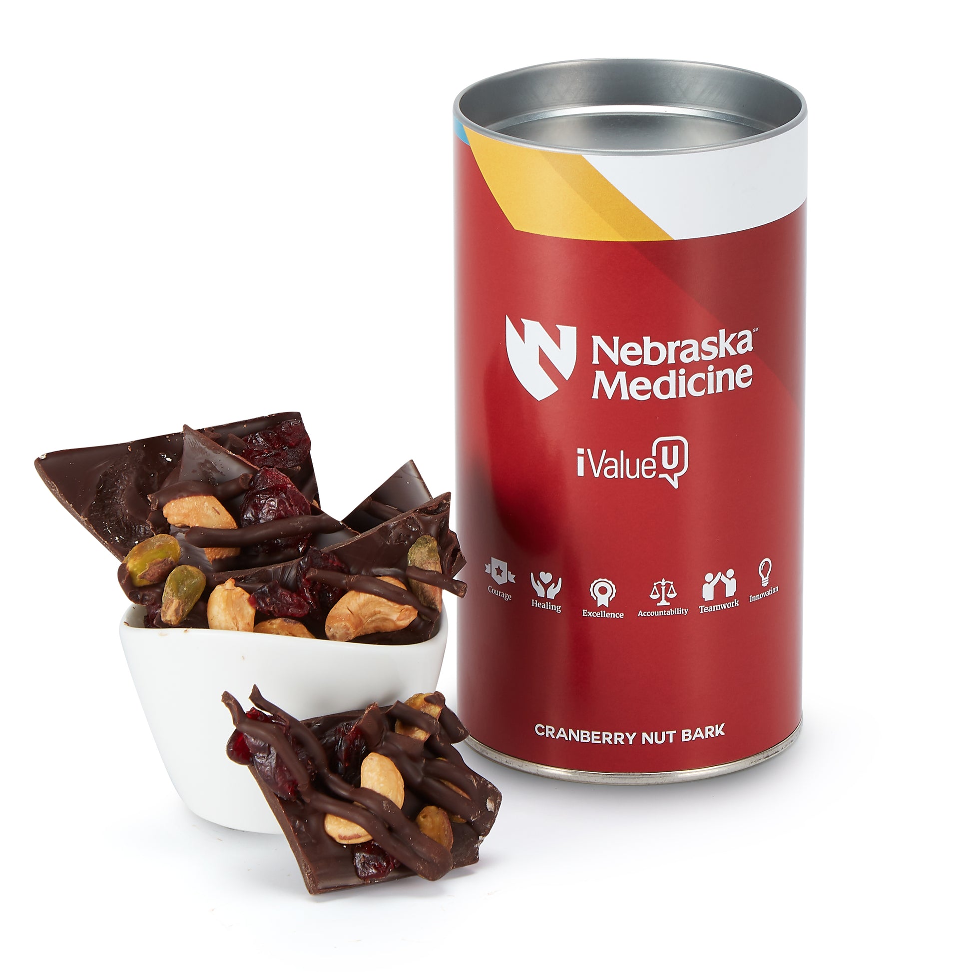 Belgian Chocolate Bark Gift Tubes