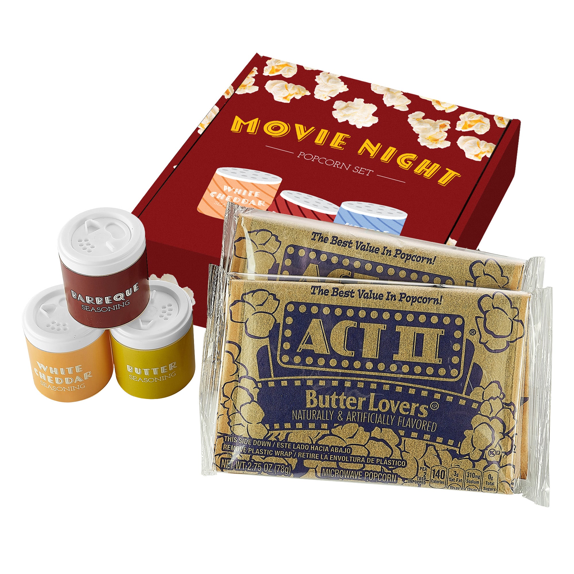 Popcorn Kernel & Seasoning Gift Box