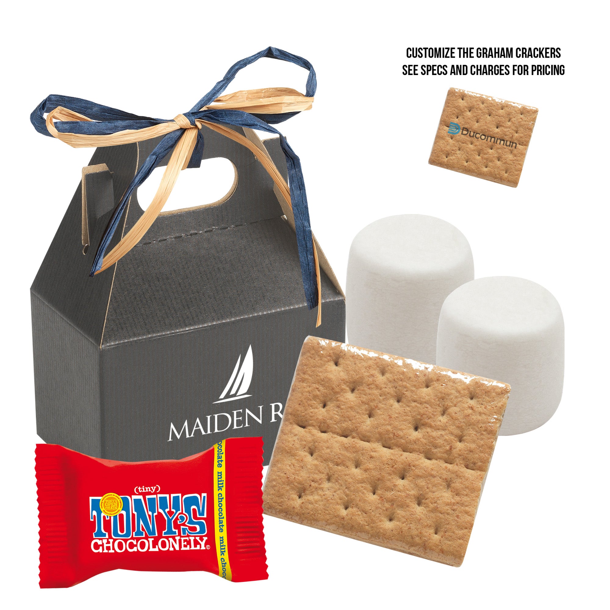 S'mores Kit in Mini Gable Box featuring Tony's Chocolonely®