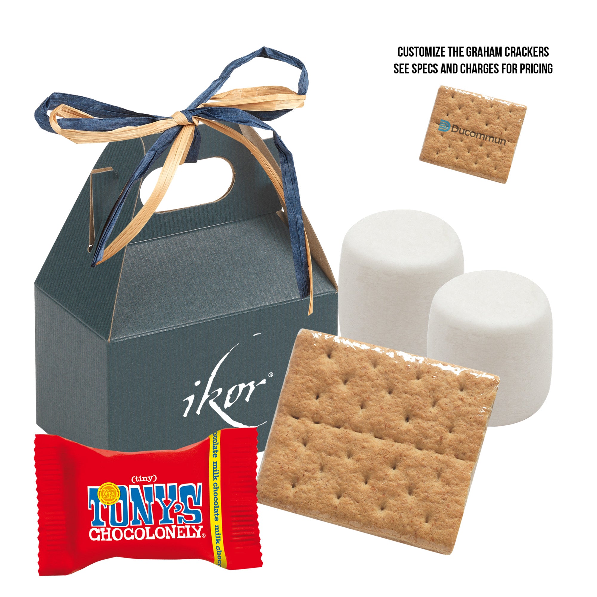 S'mores Kit in Mini Gable Box featuring Tony's Chocolonely®