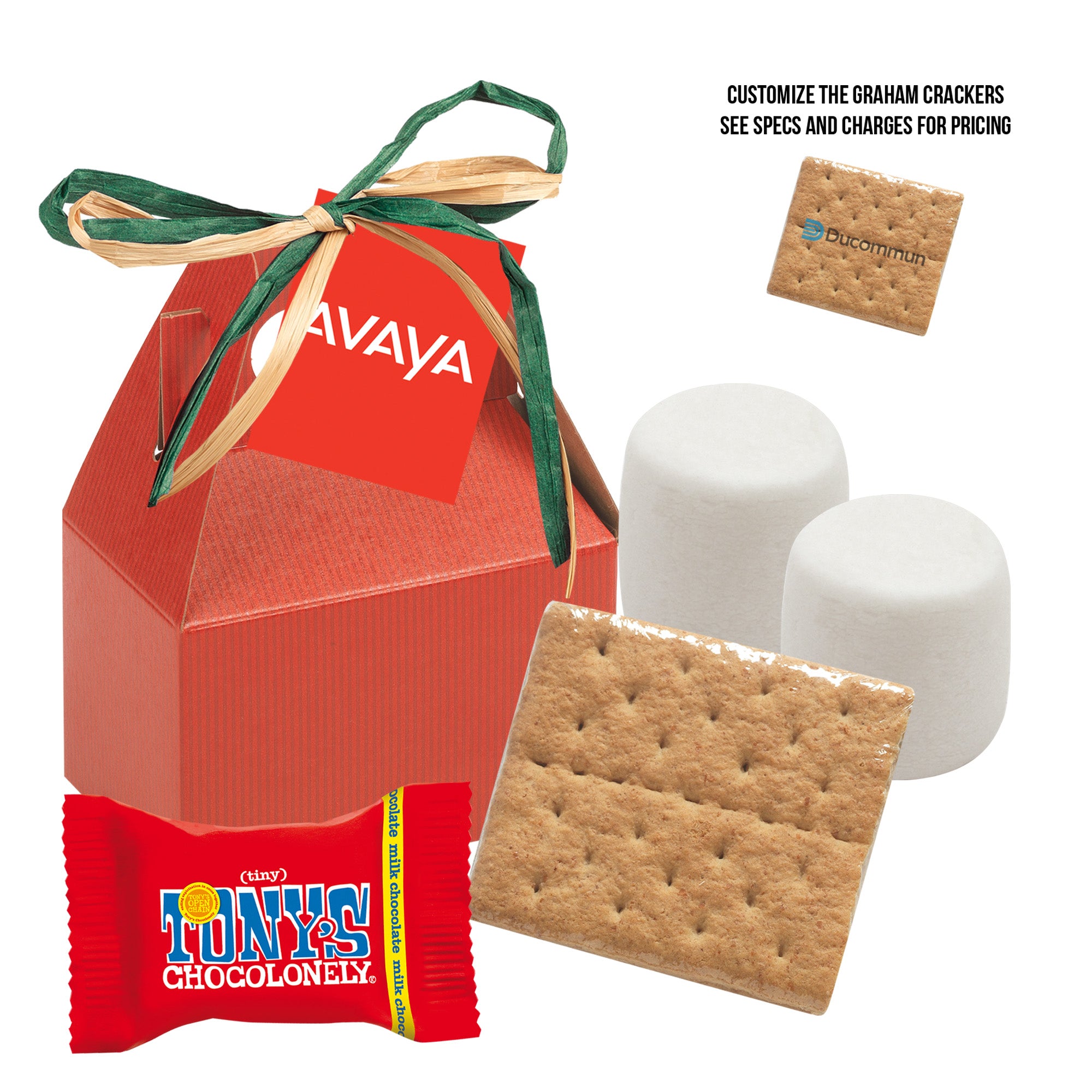 S'mores Kit in Mini Gable Box featuring Tony's Chocolonely®