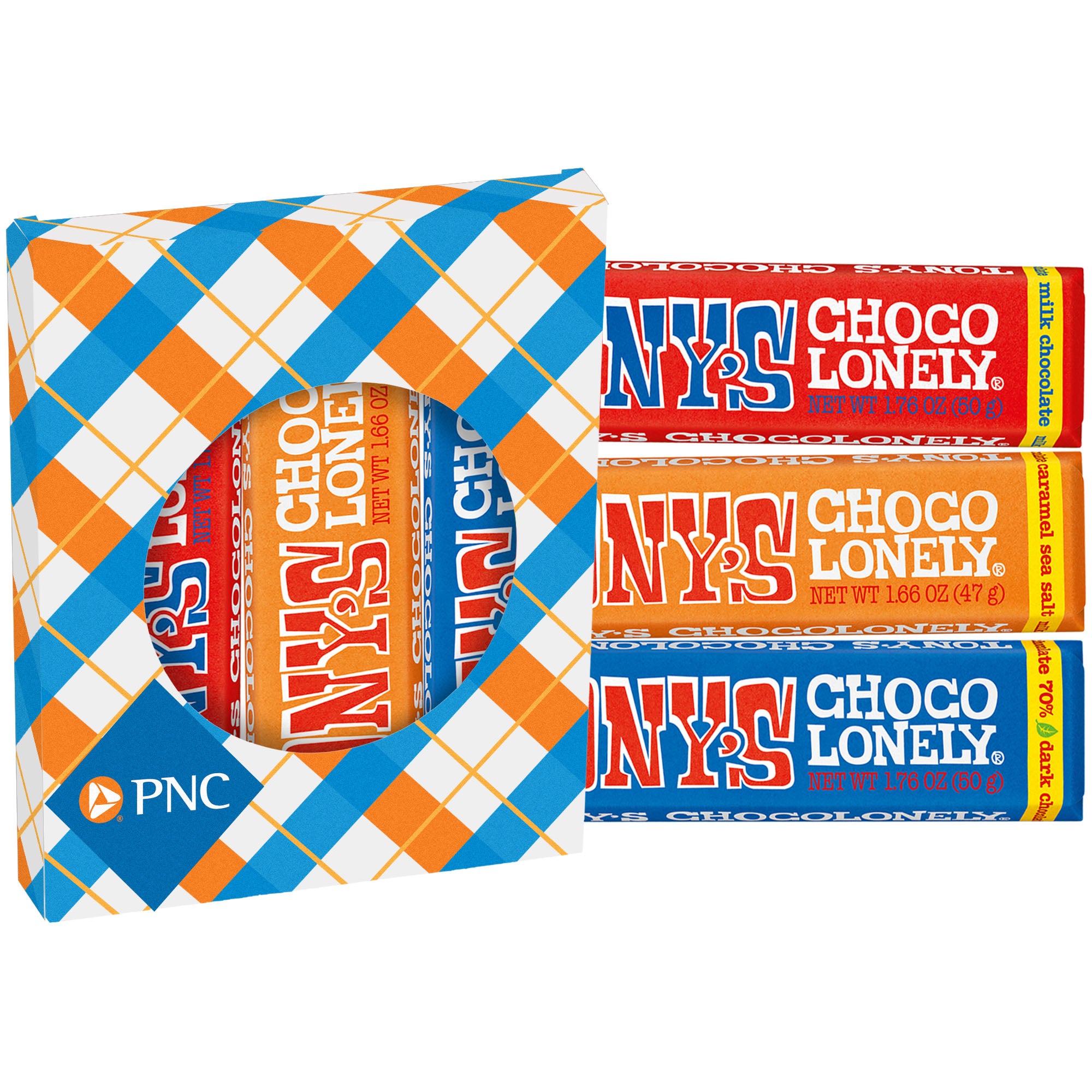 Tony's Chocolonely® Bars in Window Boxes