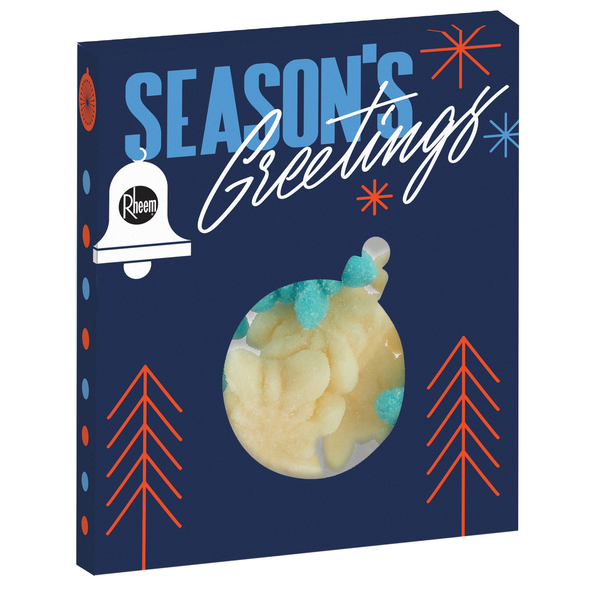 Window Box with Holiday Confections Ornament / Gummy Snowflakes