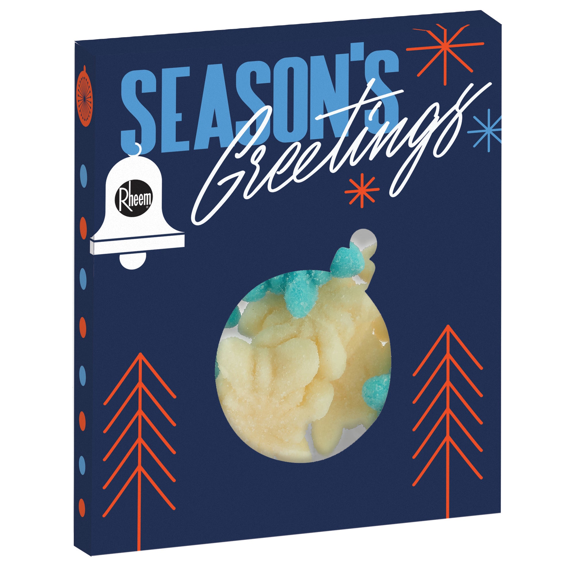 Window Box with Holiday Confections Ornament / Gummy Snowflakes