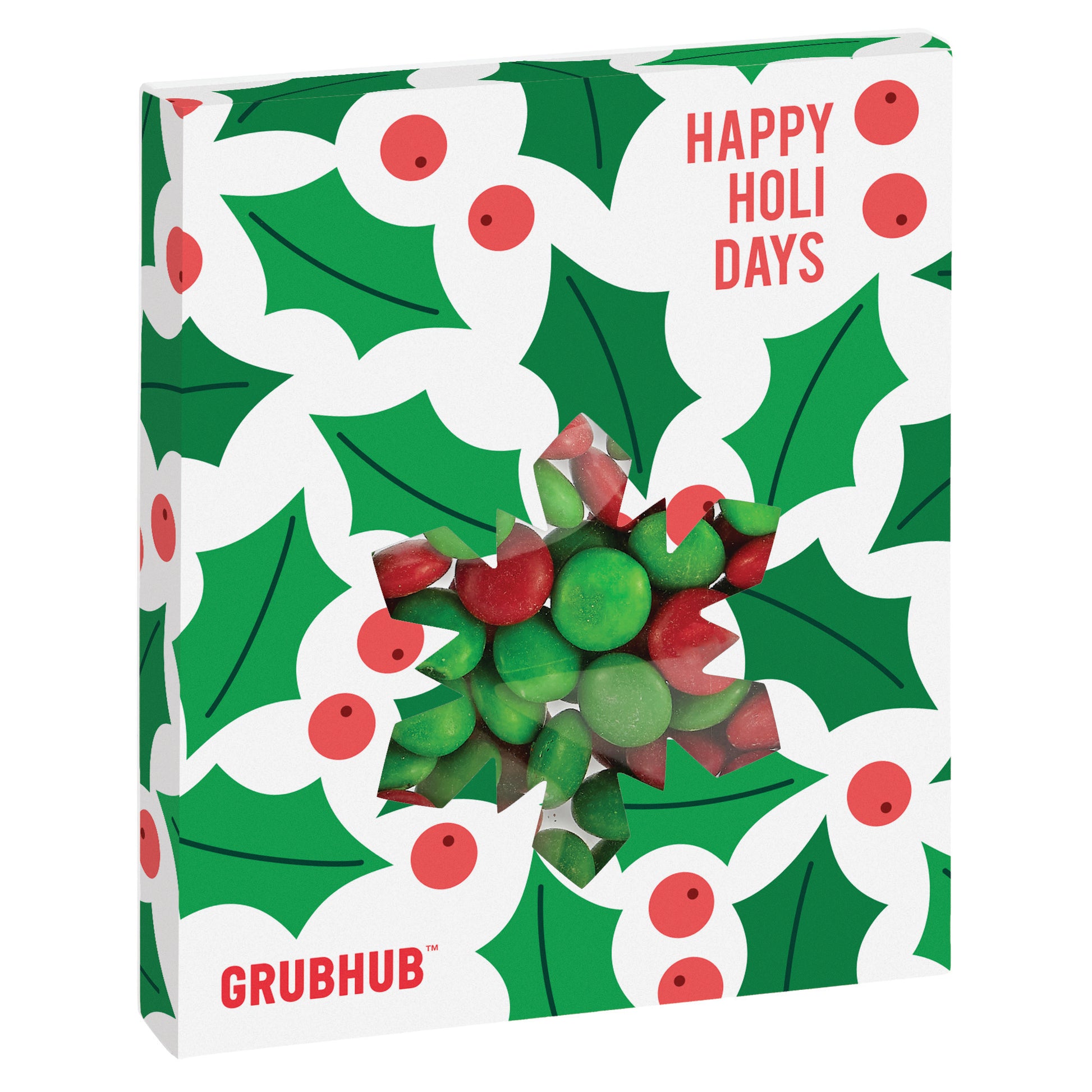 Window Box with Holiday Confections Snowflake / Holiday Chocolate Buttons