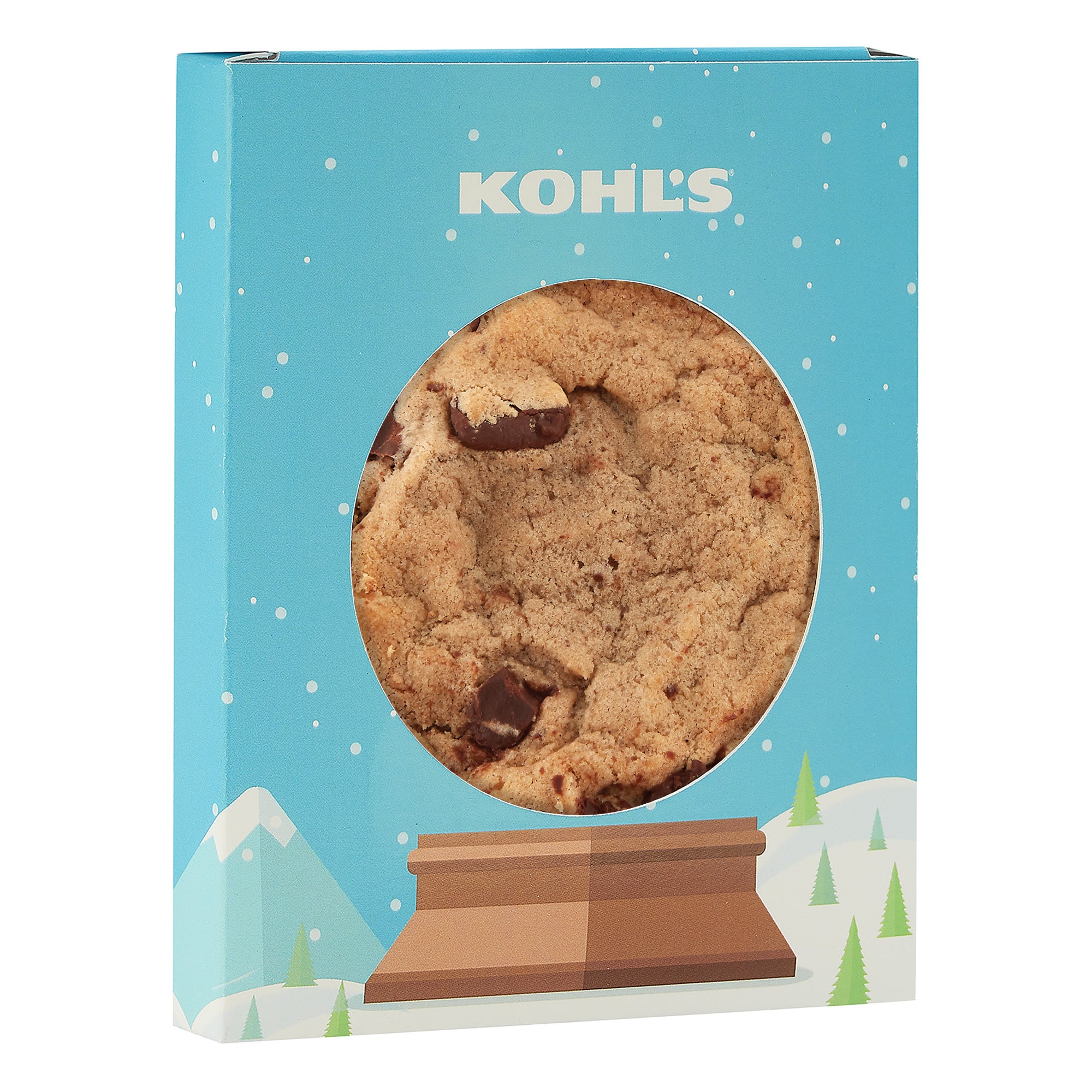 Holiday Window Box with Gourmet Cookie Round / Chocolate Chip