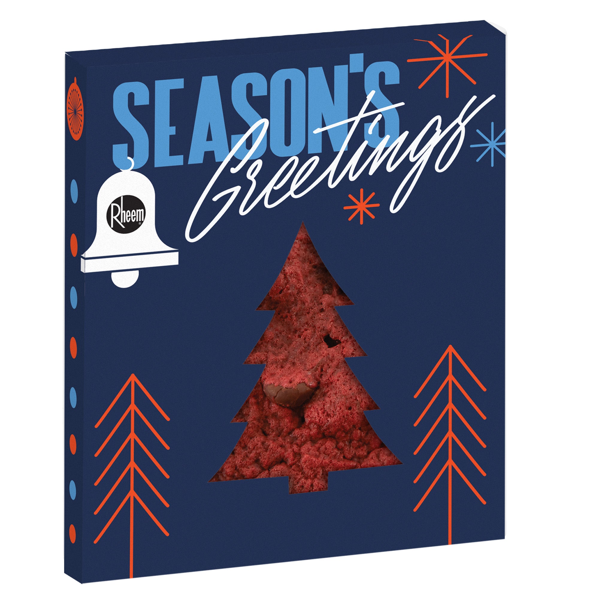 Holiday Window Box with Gourmet Cookie Tree / Red Velvet